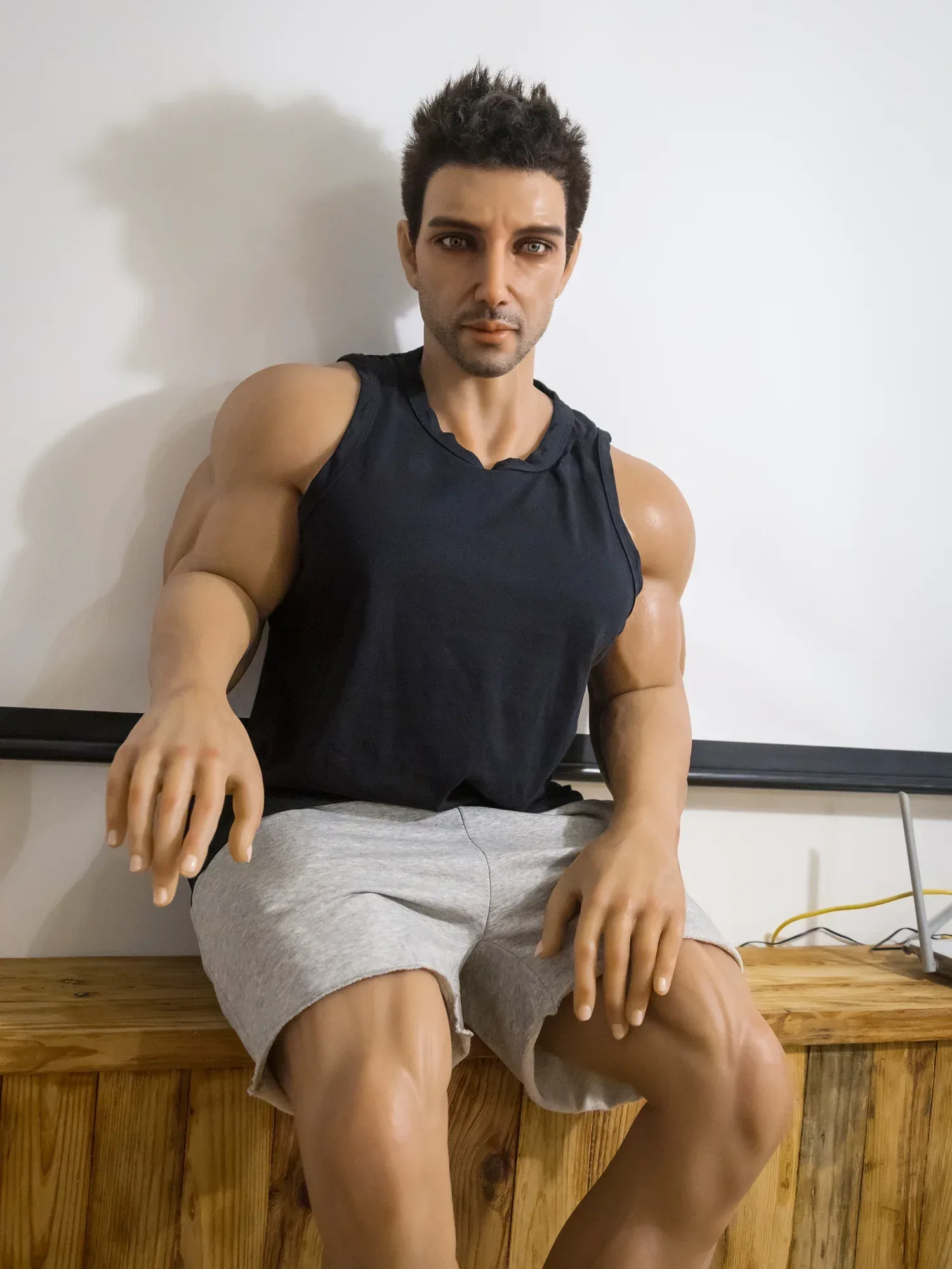 F4618-180cm\/5ft11-58kg Ultra-Soft Silicone Realistic Male Sex Doll with 6.69 in Thick Cock \u0026 Real Veins Gender | Qita Doll view 8