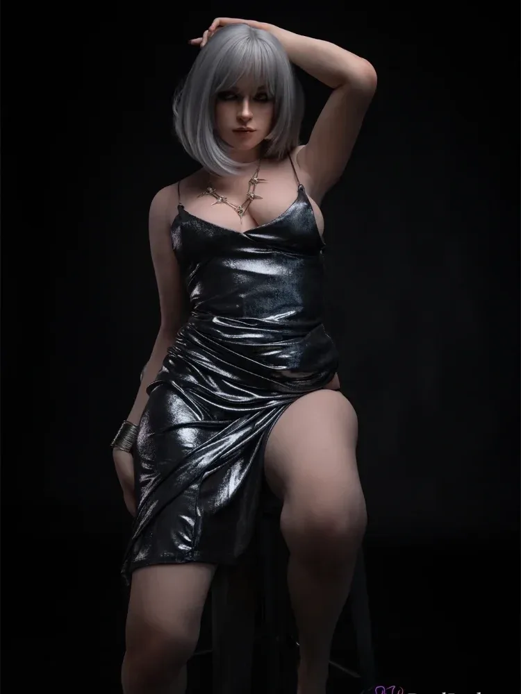 F1974K-170cm(5.6ft)-43kg D Cup S38 Flora Thick Ass Highest Quality Silicone full size sex doll |Real Lady view 2