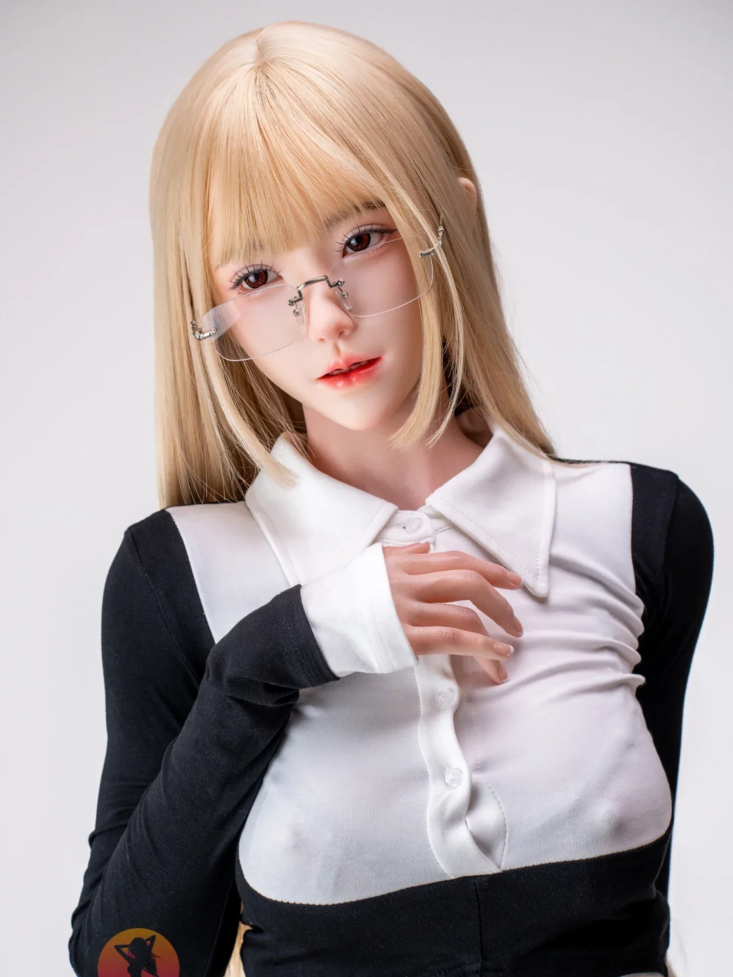 F6330—SHEDOLL Asian Silicone Sex Doll with Blond Hair, Realistic ROS, 167cm D Cup view 9