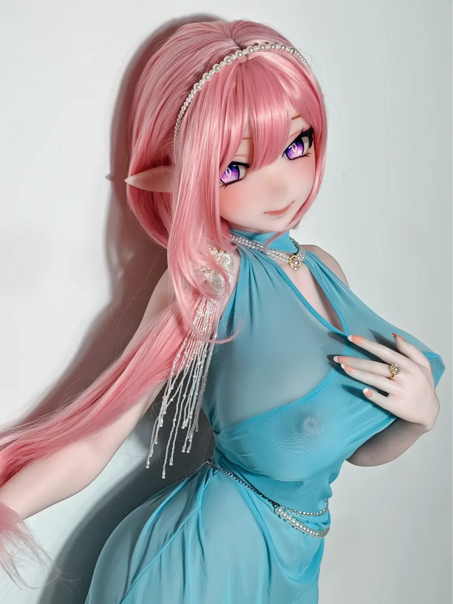F9279-163cm\/5ft4-39kg Silicone Anime naked doll sex | Elsa Babe