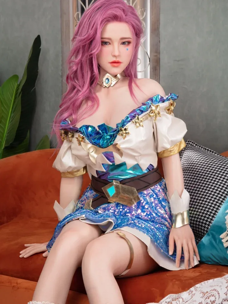 F1596-171cm\/5ft6 D Cup Silicone Thin Pink Hair Teen Sex Doll【IN STOCK USA】｜Starpery Doll