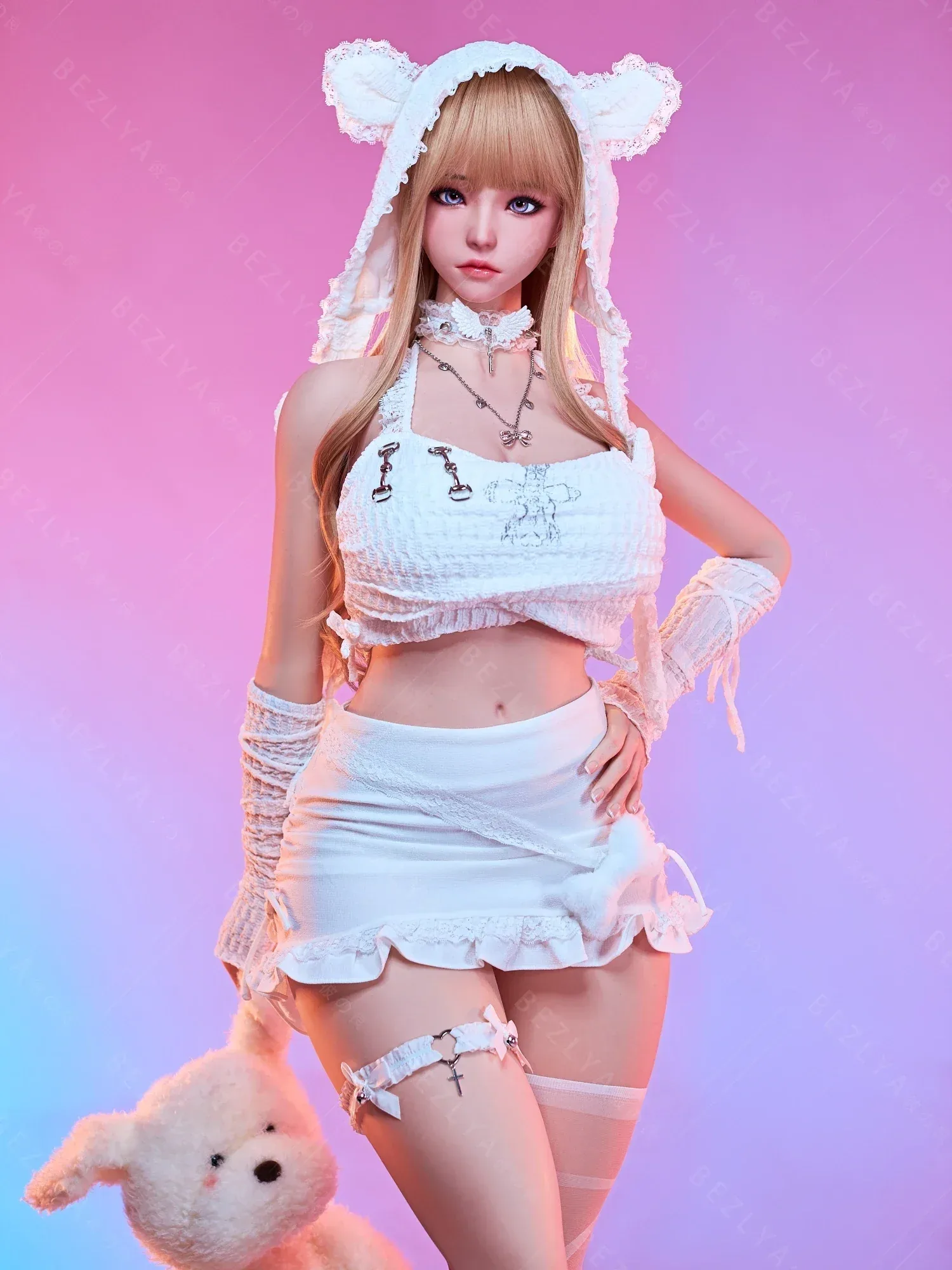 F7154-155Mcm(5.1ft)-38kg 2.2cf E Cup Mini ROS Silicone Asian Anime celebrity Sex Doll｜AITIA Doll