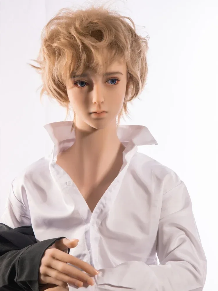 F112-165cm-37kg Edward Golden Hair Tpe Prince Femboy Sex Doll -Qita Doll view 4