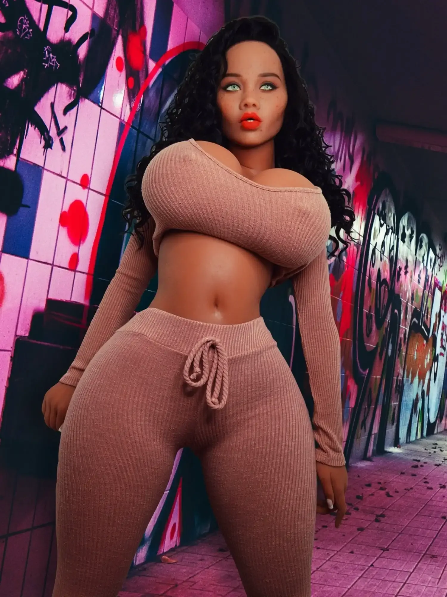 F3774-153cm\/5ft(44kg) G Cup Big Butt Breasts BBW TPE Sex Doll | YL Doll view 5