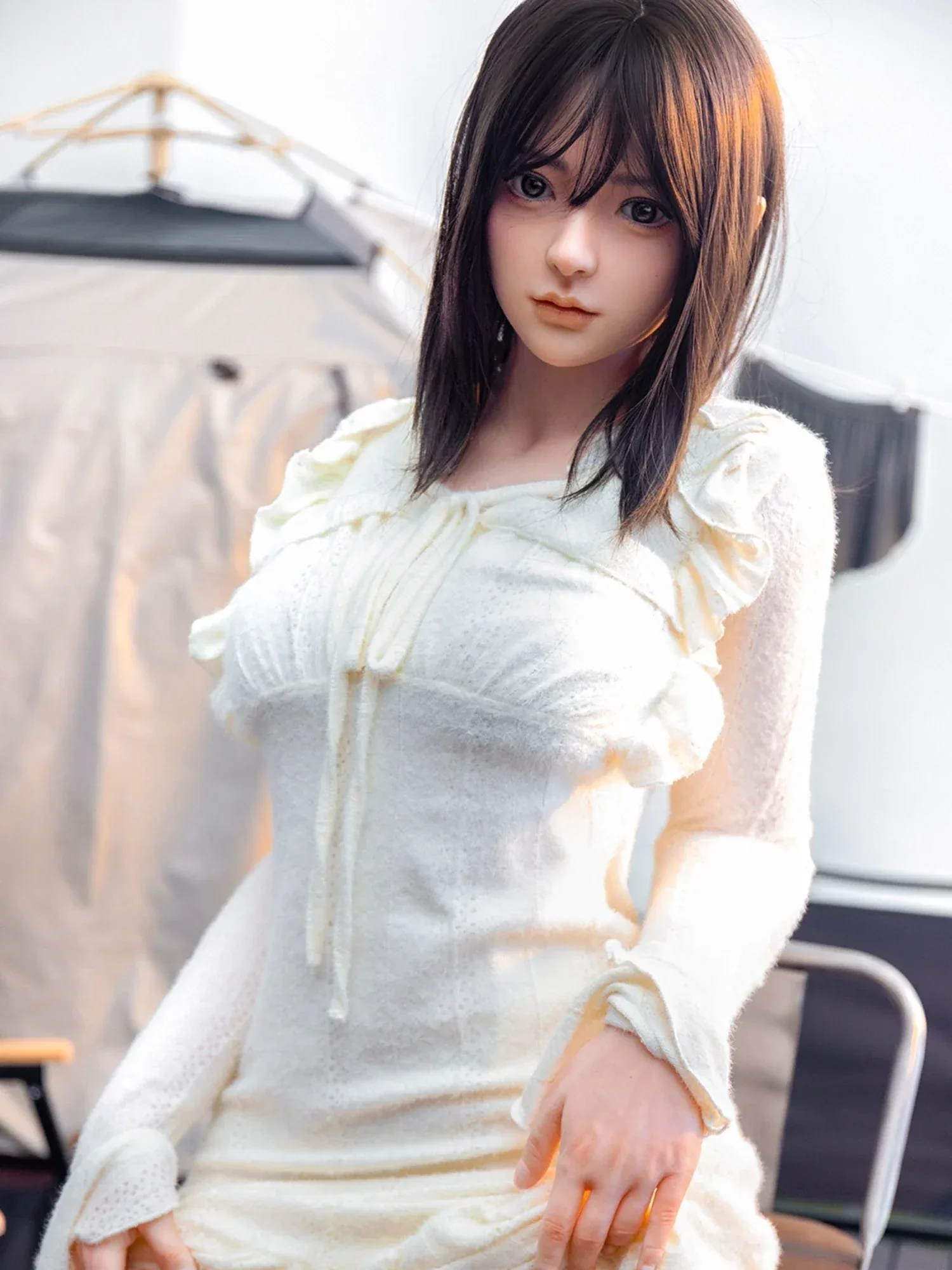 F5764—159cm\/5ft2-35.5kg E Cup Silicone Asian  Sex Doll  | Firefly Diary view 4