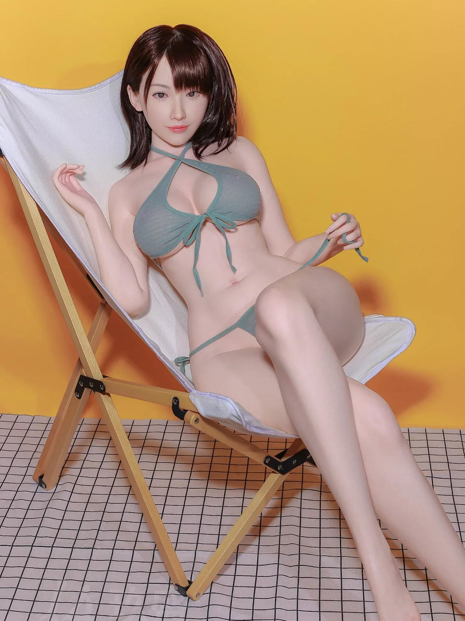 F4640—152cm\/4ft11-30.6kg Eimi E Cup Full Silicone Chinese Sex Doll | Jiusheng Doll view 7