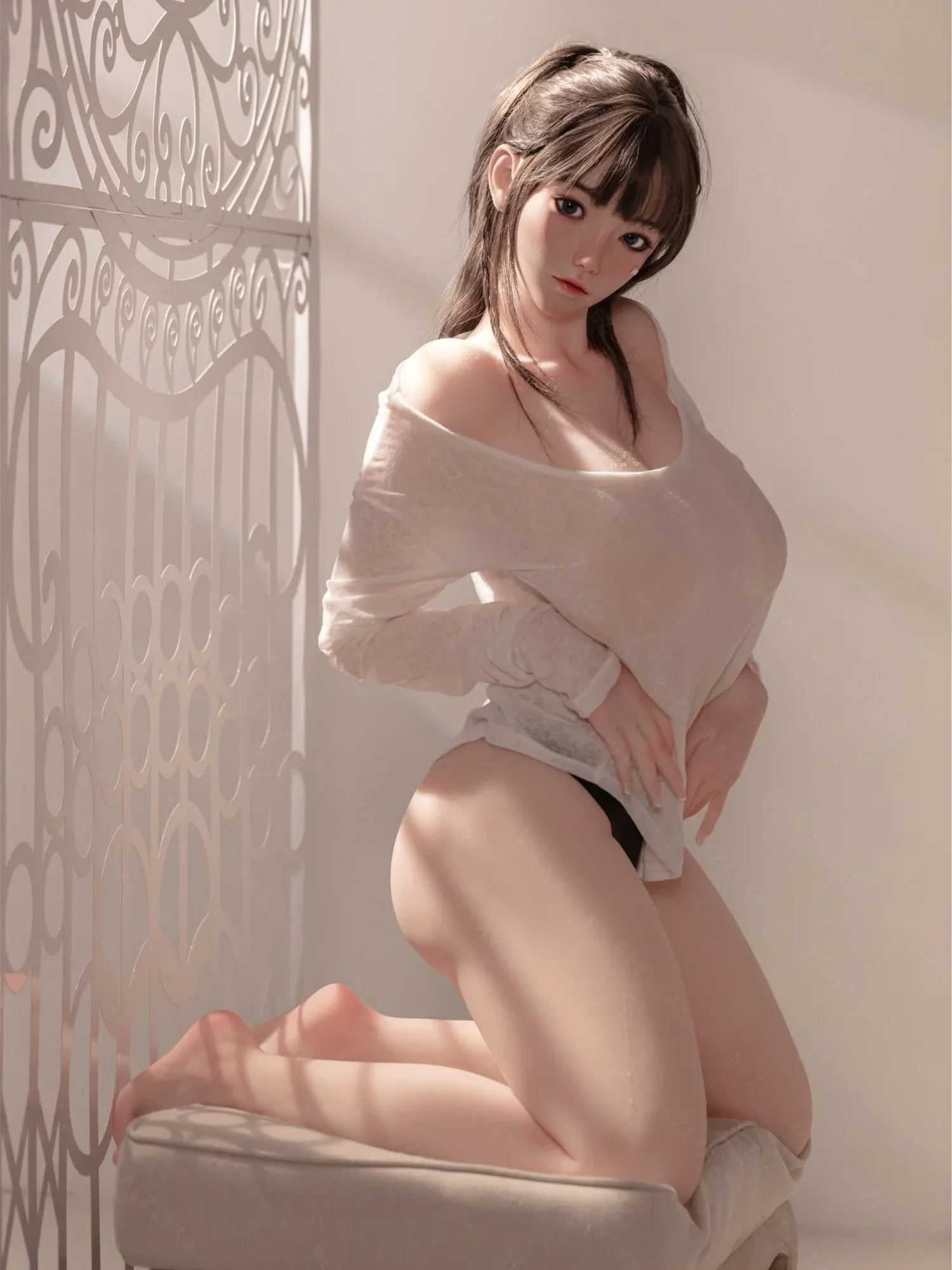 F7151-155cm(5.1ft)-40kg 2.0 G Cup Japanese Young Big Breast Sex Doll – Girl Next Door Style with Triple Pleasure Tunnels｜Bezlya Doll view 6