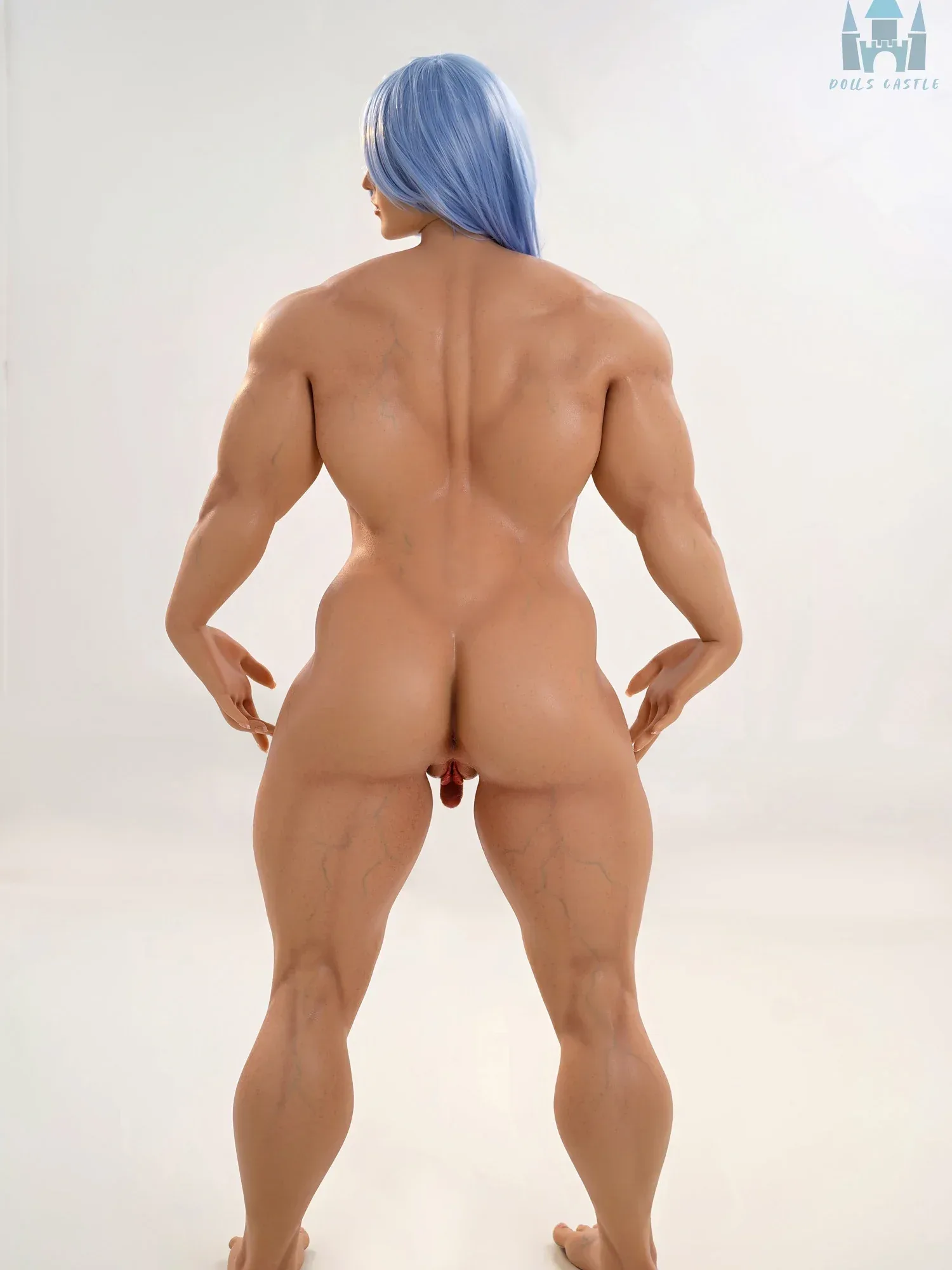 F9115-160cm\/5ft3-45kg B Cup ROS Silicone Best Realistic Full Size Shemale Sex Doll Futanari |Doll Castle view 9