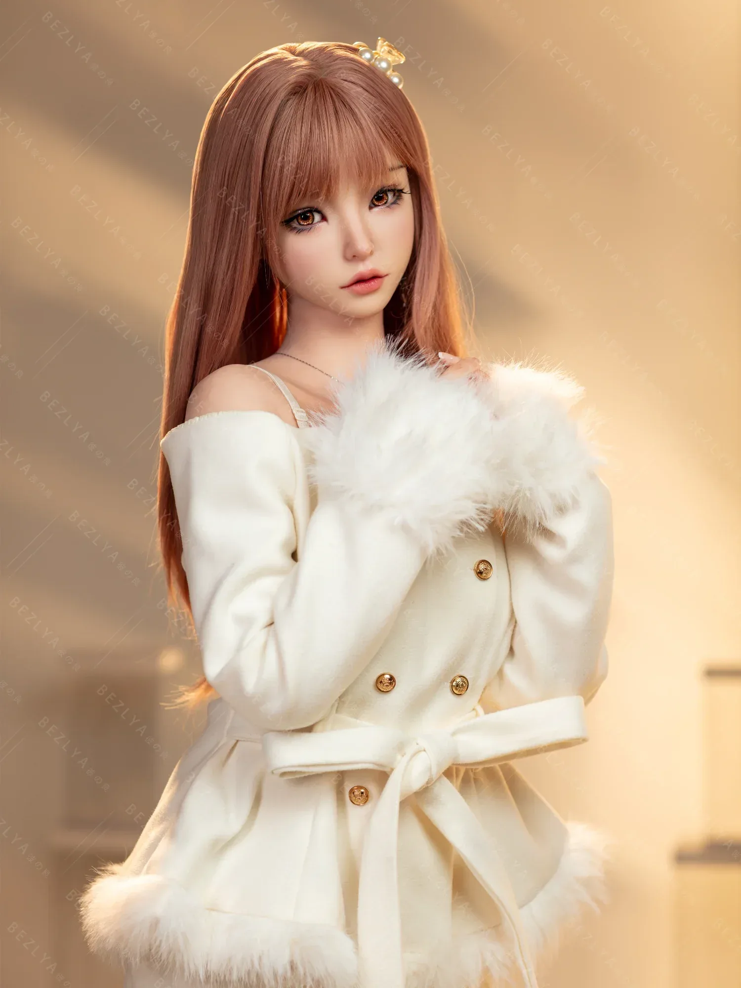 F9294-163Mcm(5.4ft)-35.8kg 2.2cf D Cup Mini ROS Silicone Asian Anime full size sex doll|AITIA Doll view 8