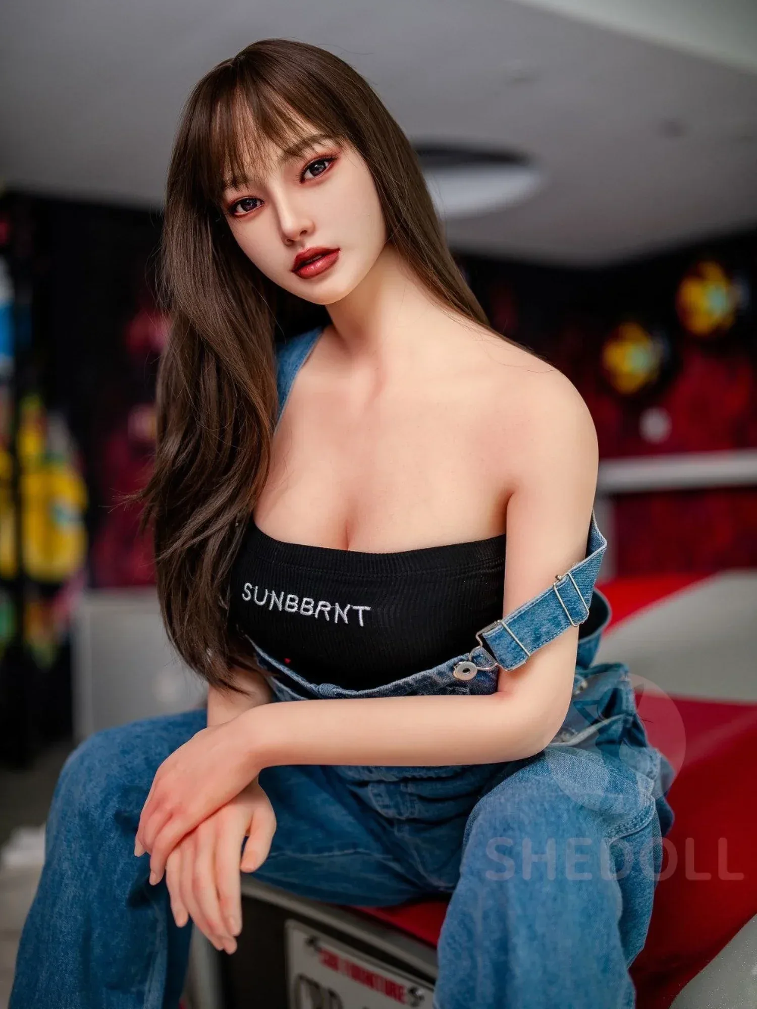 F5877—158cm\/5ft2-38kg C Cup Asian Silicone Head TPE Body Sex Doll | SHEDOLL