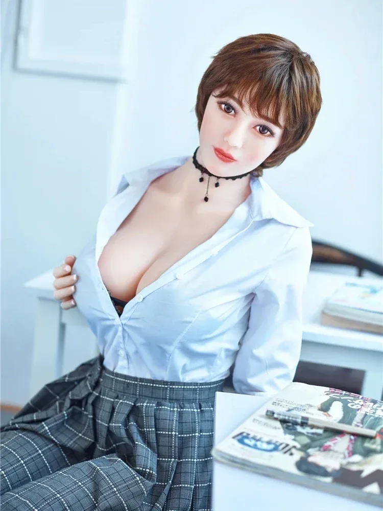 F188- 159cm(5ft1) E Cup Short Hair Uniform Girl TPE Sex Doll |Irontech Doll