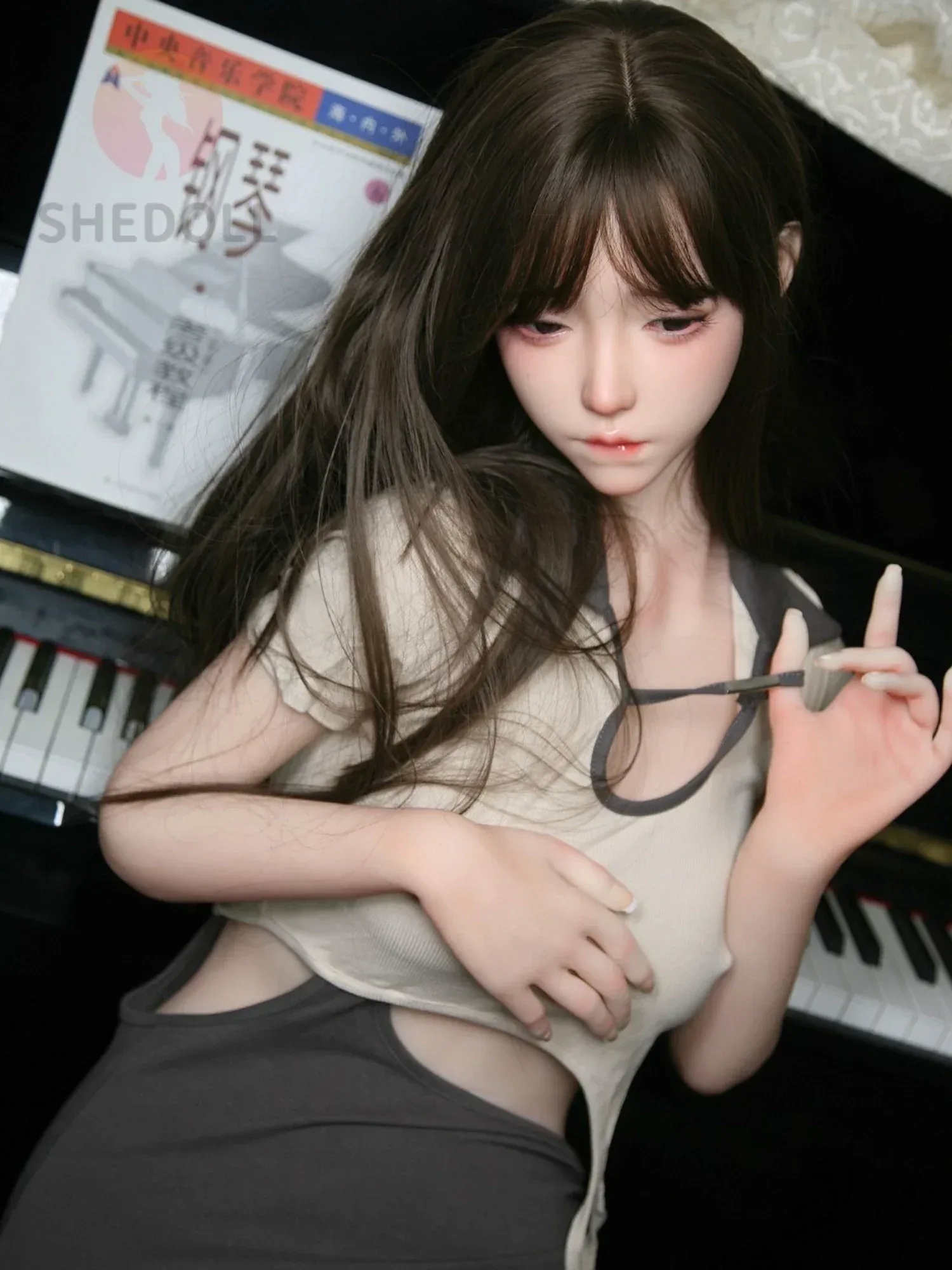 F5899—158cm\/5ft2-38kg C Cup Asian Silicone Head TPE Body Sex Doll | SHEDOLL view 4