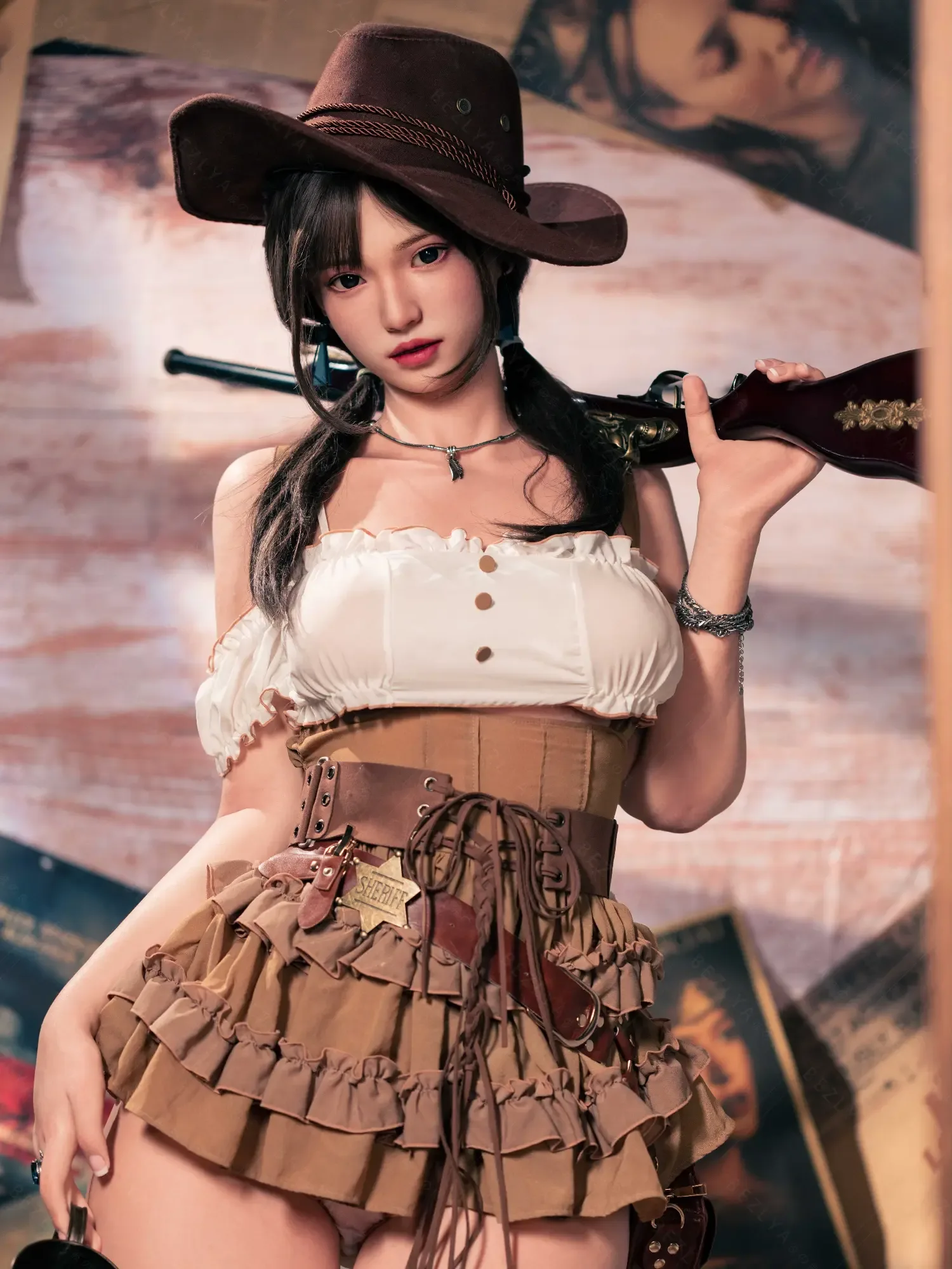 F4806-162cm(5.4ft)-39.5kg 2.2u B Cup Asian Real ROS Silicone Chinese Sex Doll｜AITIA Doll