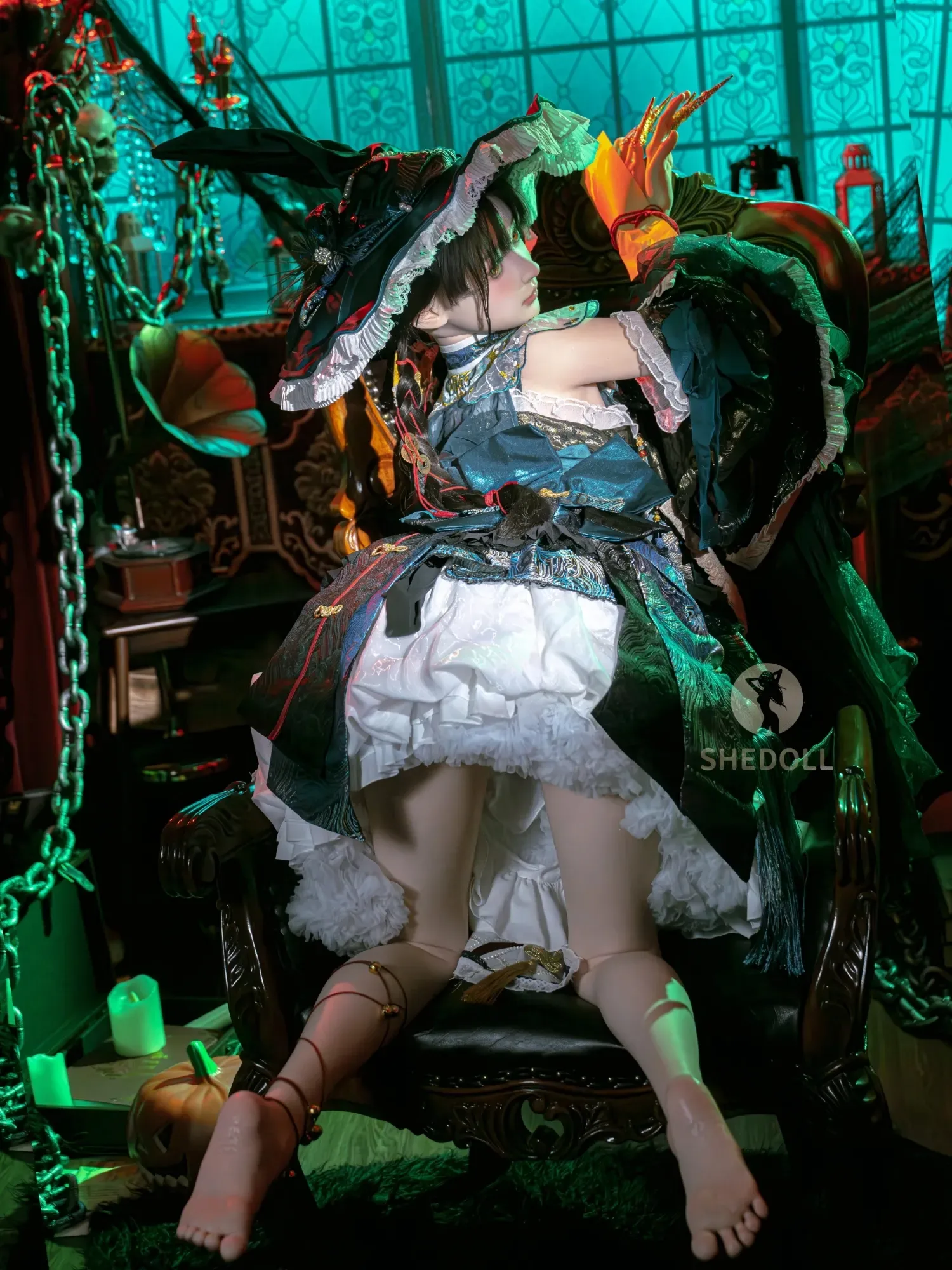 F6205—160cm\/5.3ft-43kg C Cup Asian ROS Silicone Sex Doll Halloween - SHEDOLL view 8