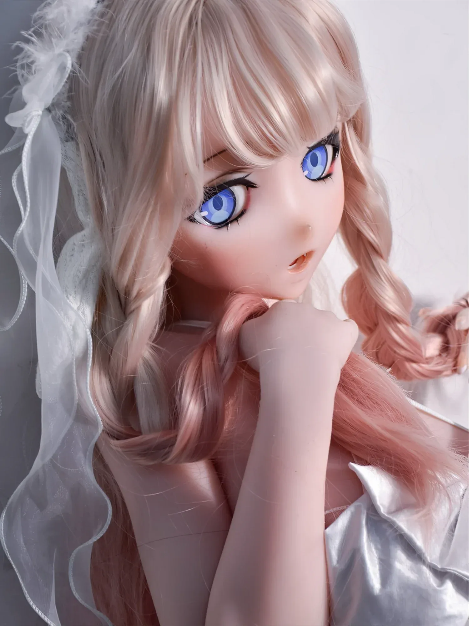 F9276-150cm\/5ft-27.5kg Silicone Head Anime naked doll | Elsa Babe view 5