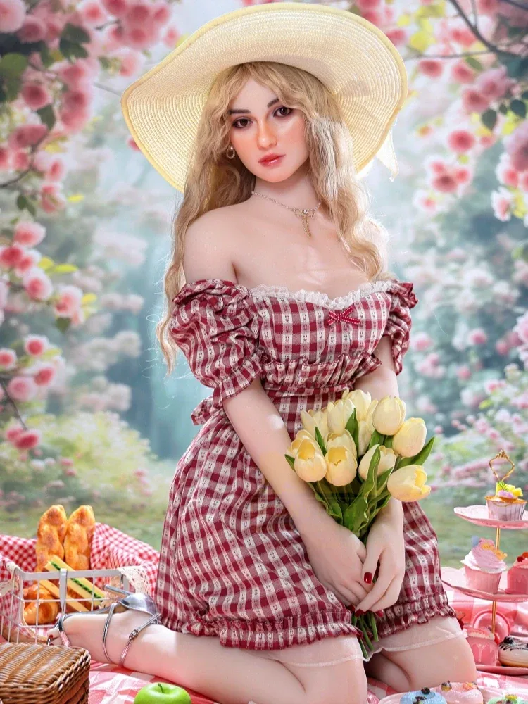 F2356-162cm(5.3ft)\/42.5kg A Cup Human Skin Texture Silicone Head TPE Sex Doll|Irontech Doll view 4