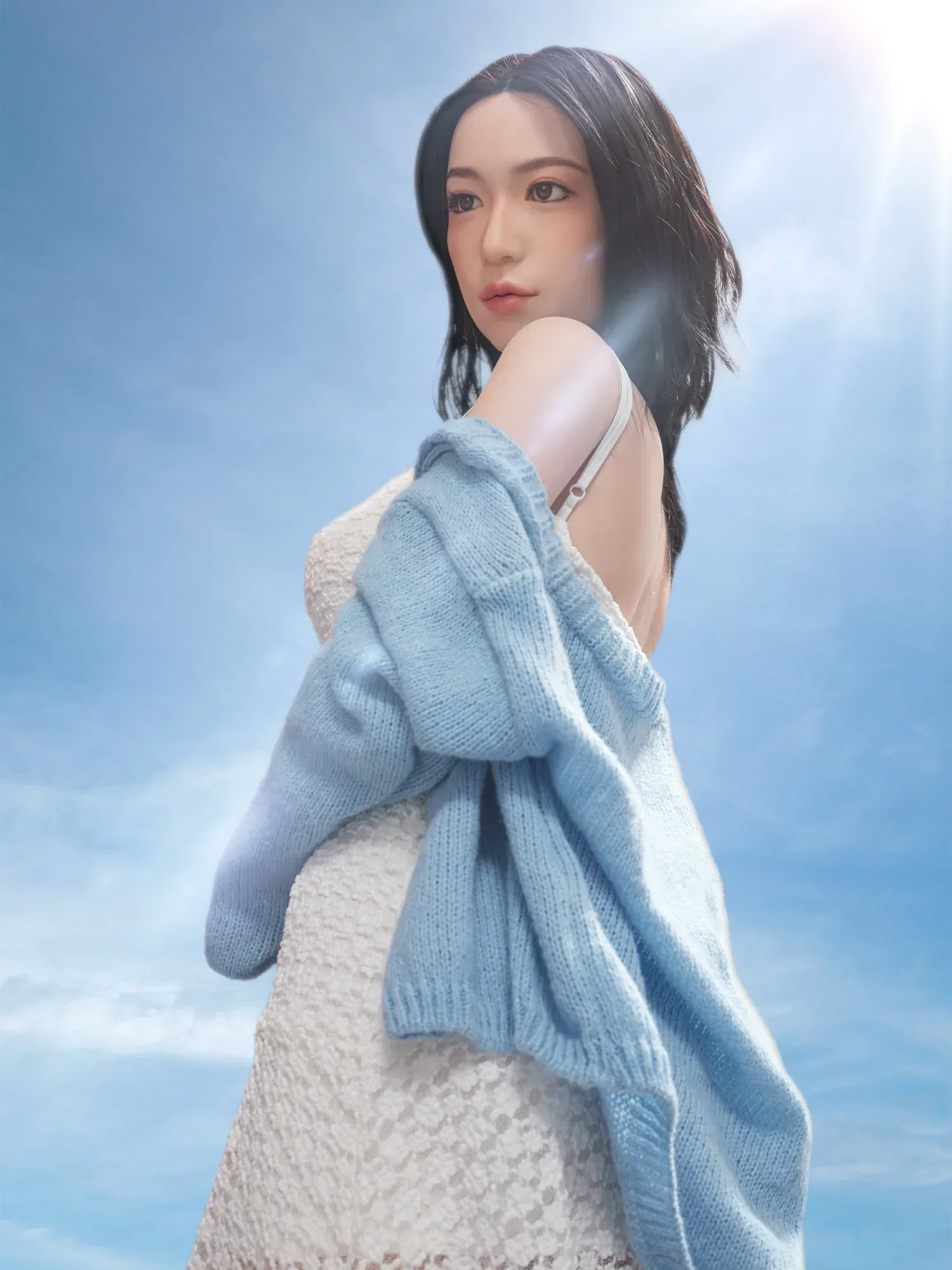 F9207-158cm(5.1ft)-25.7kg A Cup Silicone Lightweight Tiny Sex Doll丨Climax Doll ULW view 7