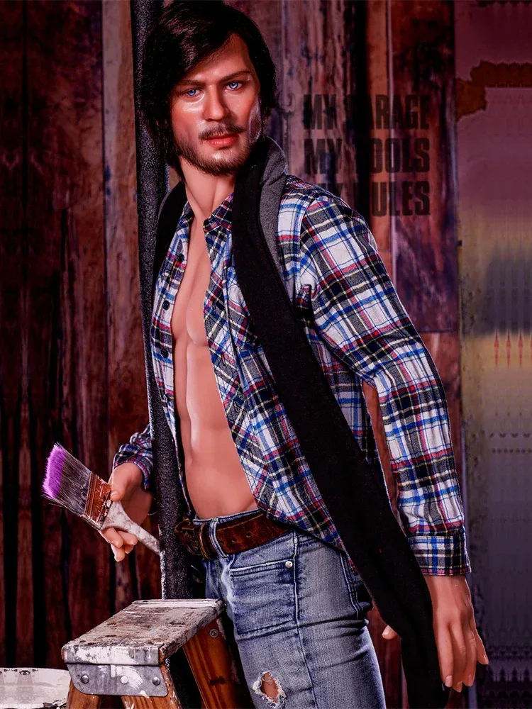 F3880-167cm\/5ft5-47kg Bearded Dad TPE Body Silicone Head Real Male Sex Doll | HR Doll view 5