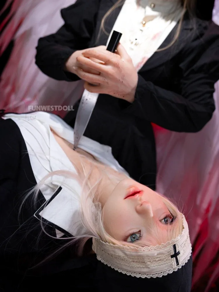 F2534-159cm(5.2ft)-34kg A Cup Halloween ROS Realistic Silicone Sex Doll | Fun West Doll view 6