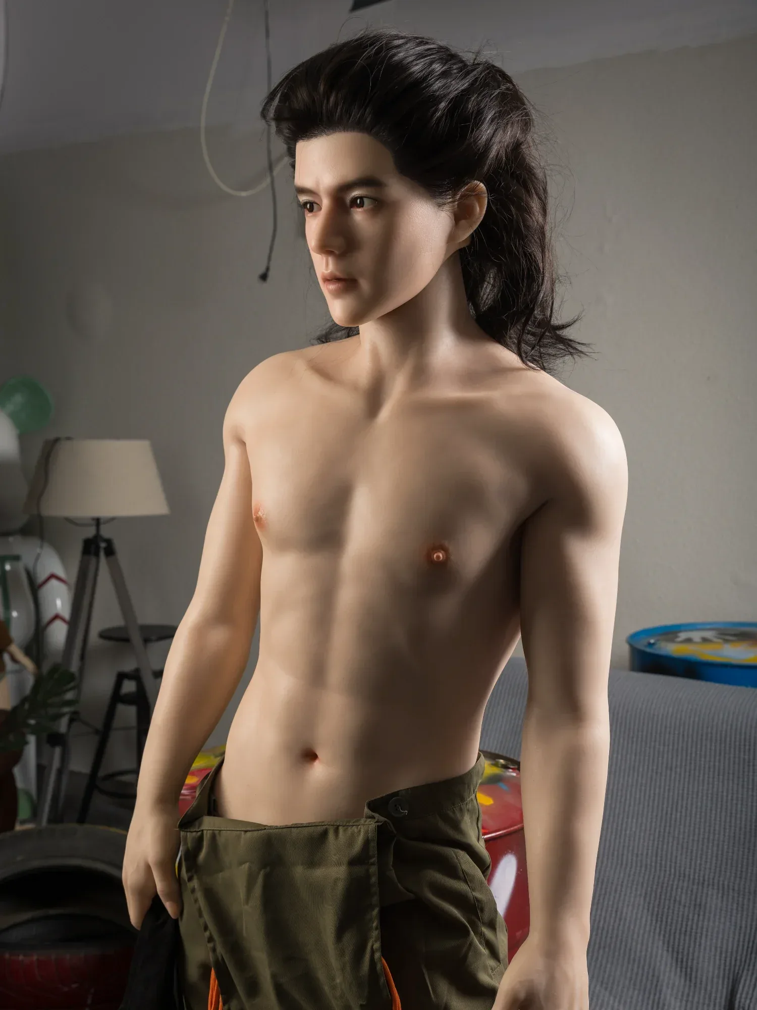 F4612-177cm\/5ft10-55kg full size male sex doll Femboy Sex Doll Porn - Qita doll view 3