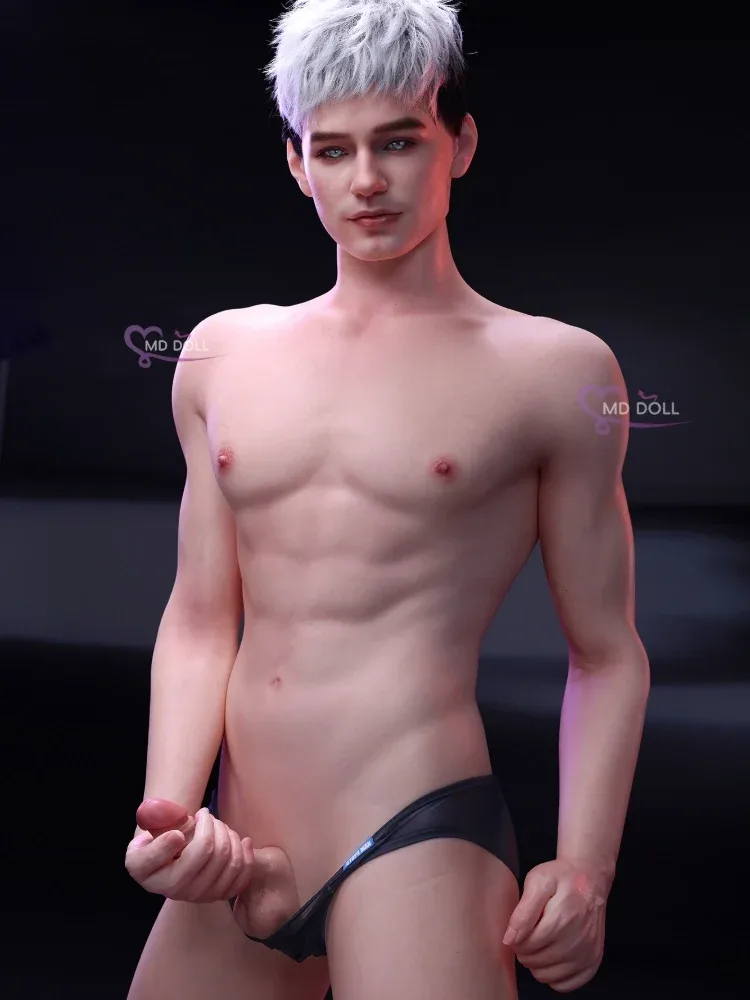 F738-180cm\/5ft9-42kg Silicone Male Sex Doll with 14cm \u0026 17cm Detachable Vibrating Penis | MD Doll view 2