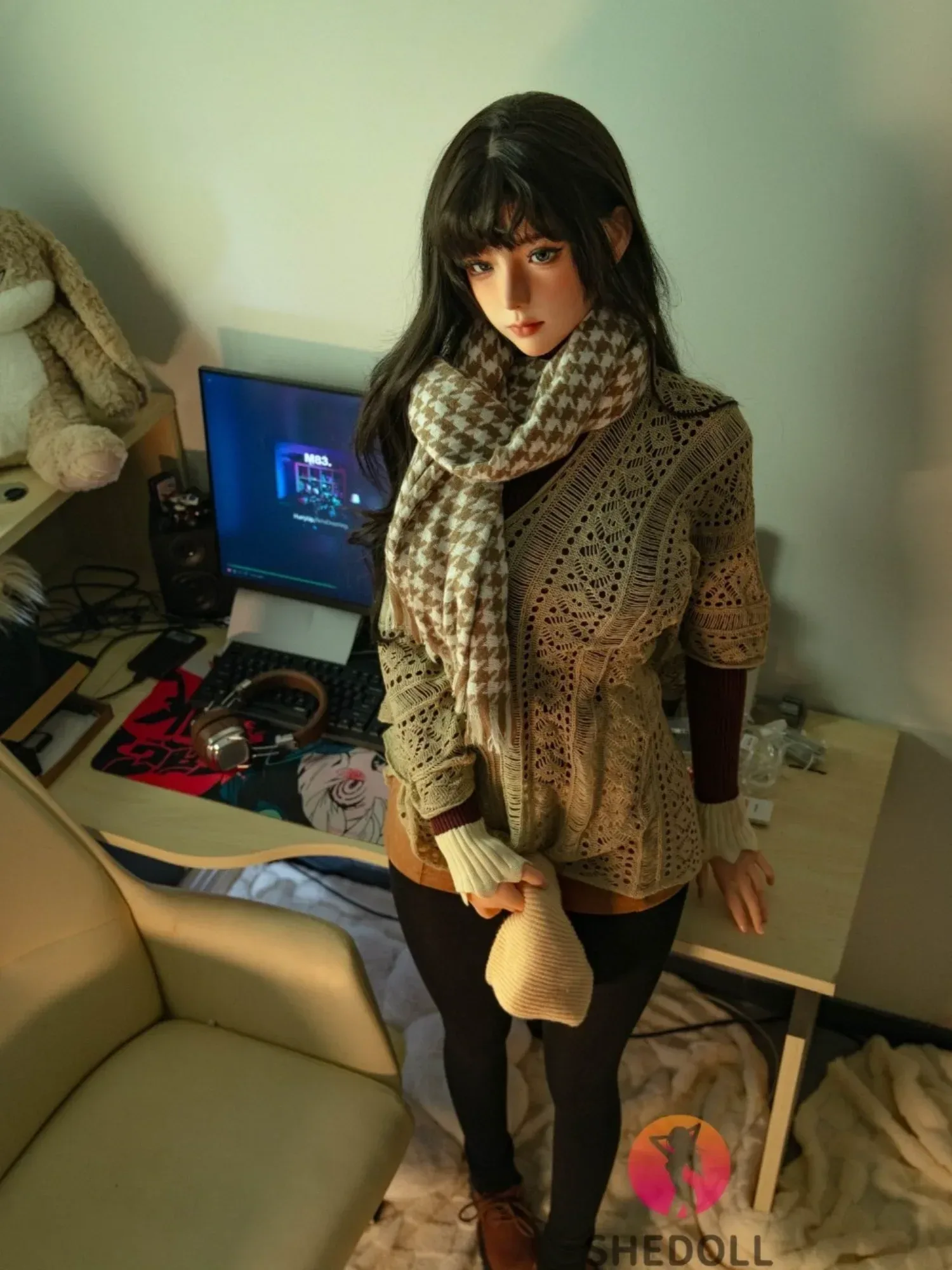 F6092—170cm\/5ft6-48kg E Cup Asian ROS Silicone Head TPE Body Sex Doll | SHEDOLL view 8