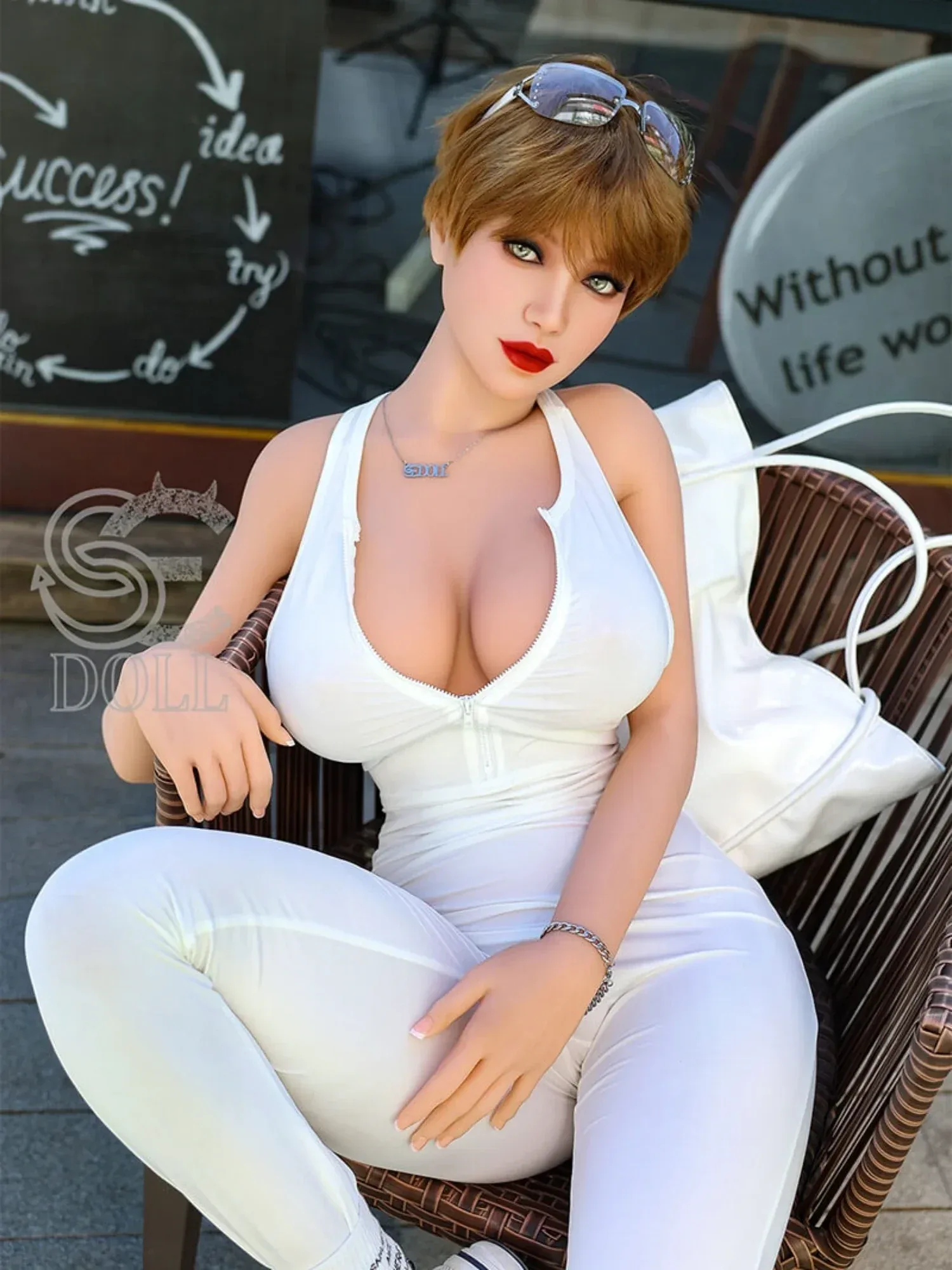 F4544—157cm(5ft1)-41kg Nidalee.E H Cup TPE Sexy European Fit Nude AI Sex Doll | SE Doll