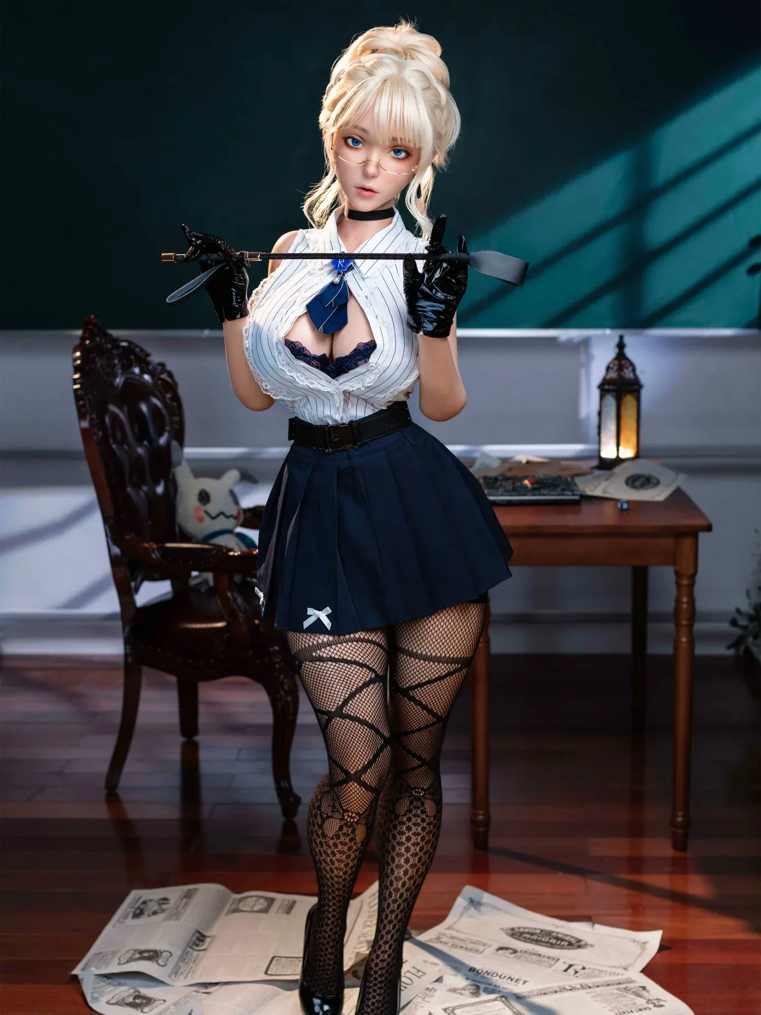 F9299-157cm(5.2ft)-36.2kg 2.2cf K Cup ROS Asian Chinese Silicone Huge Sex Tits|AITIA Doll view 6