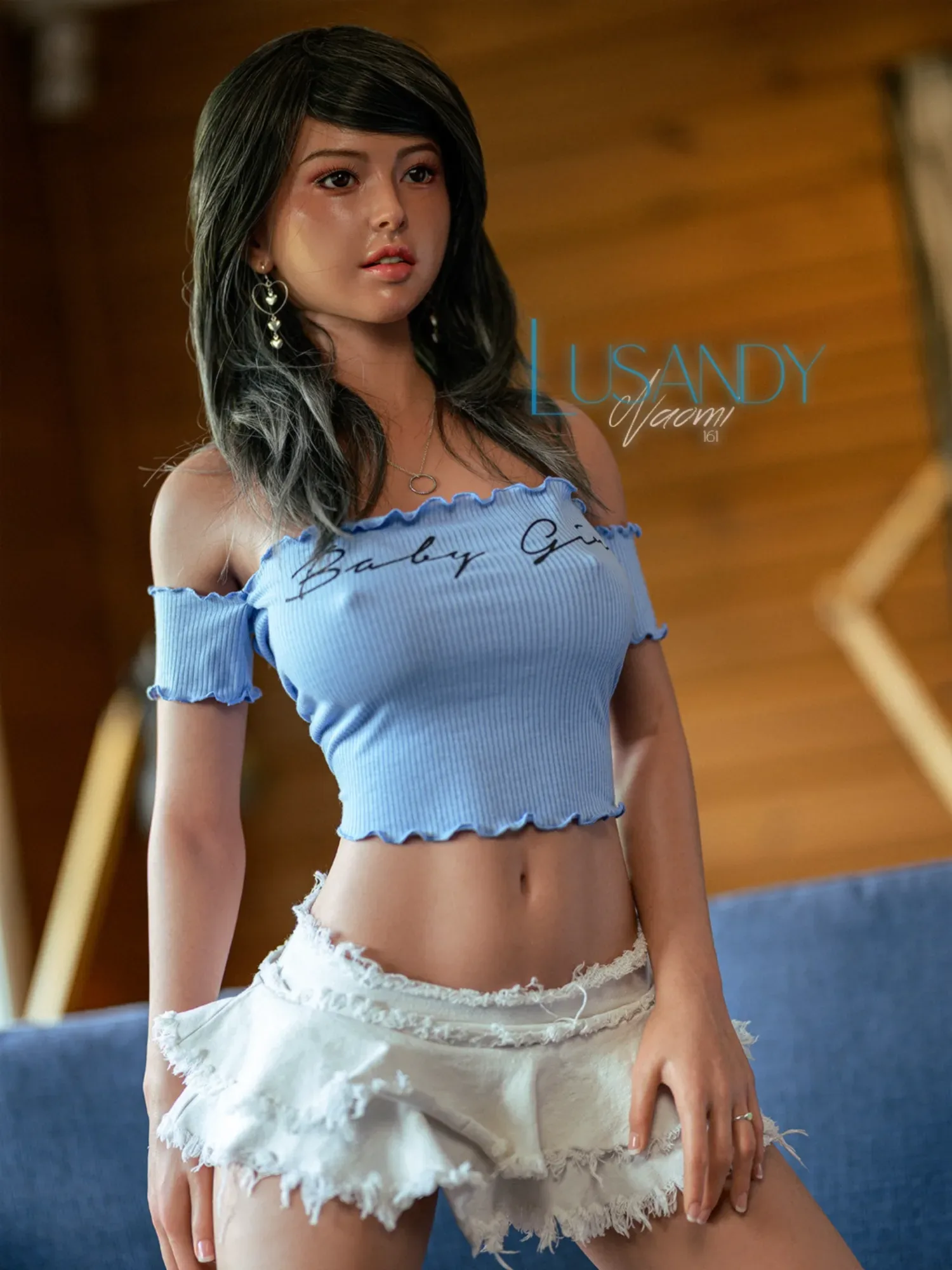 F9123-161cm(5ft3)-37kg Naomi D Cup Silicone ROS Best Big Tits Asian Life Size Sex Doll丨Lusandy doll view 11