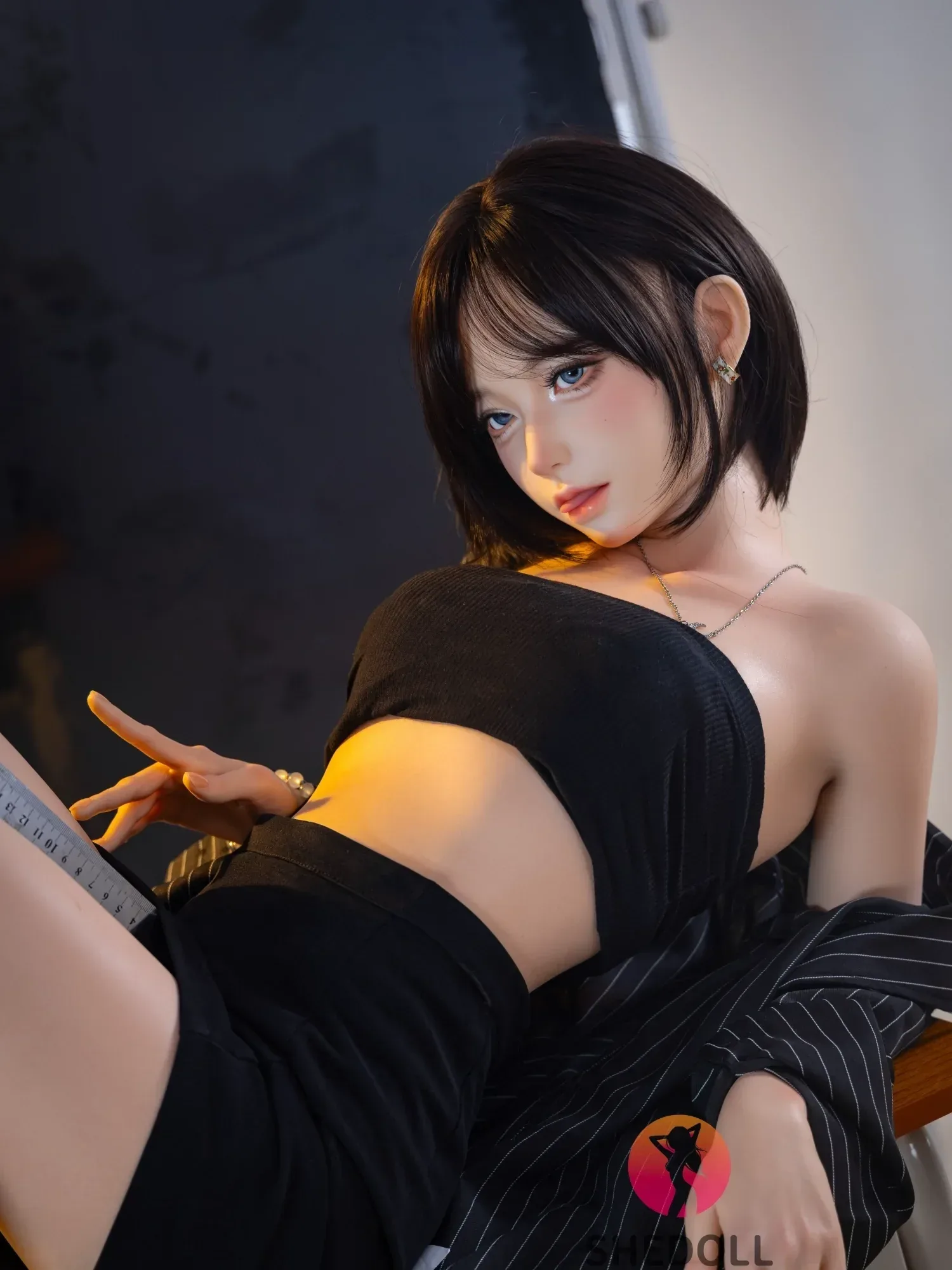 F6091—152cm\/5ft-38kg A Cup Asian ROS Small Breast Silicone Sex Doll | SHEDOLL view 12