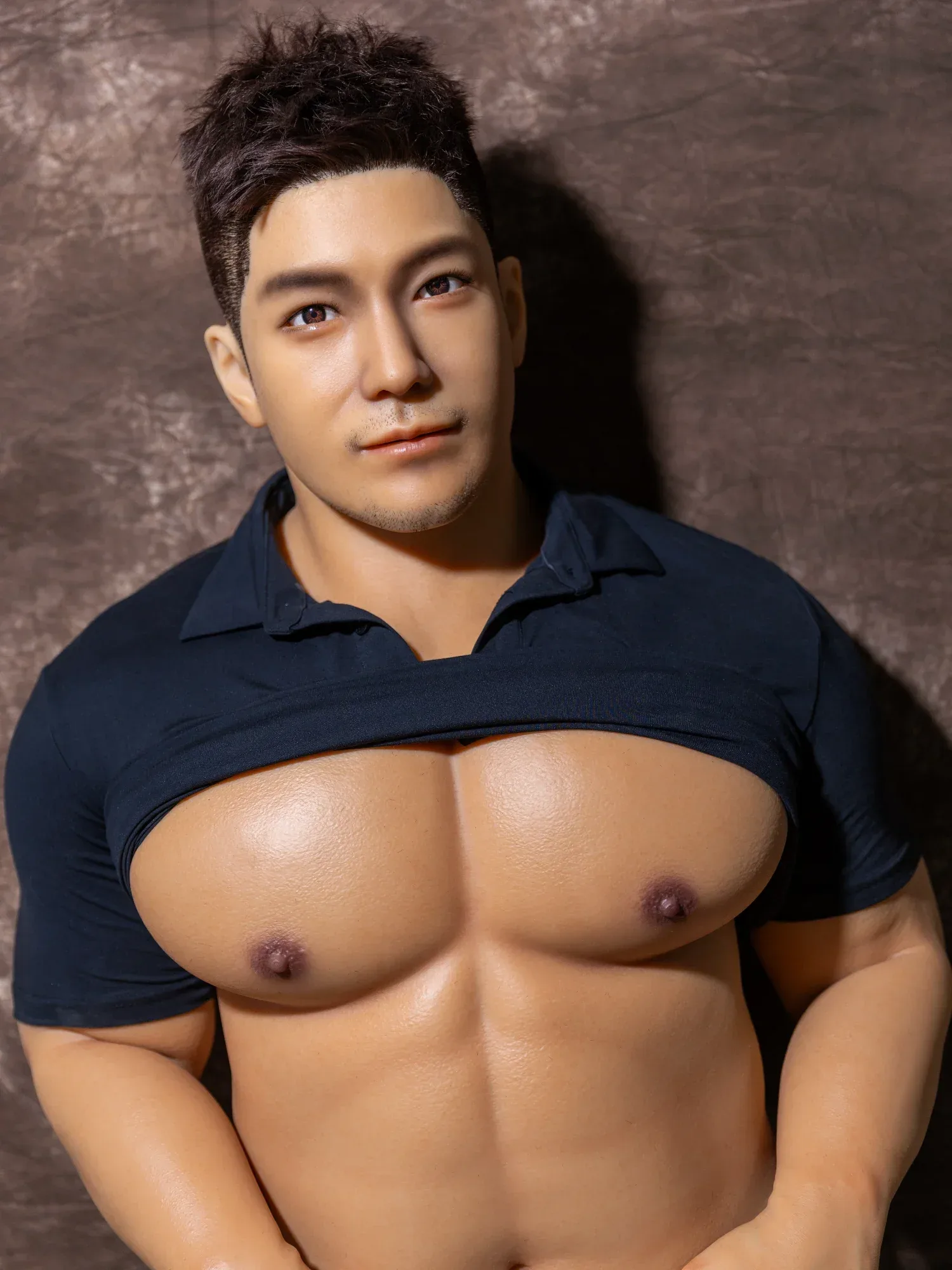 F4619-170cm\/5ft7-44kg Lifelike Male Sex Doll - Realistic Full Silicone Gay Doll with 6.69in Penis | Qita doll view 6