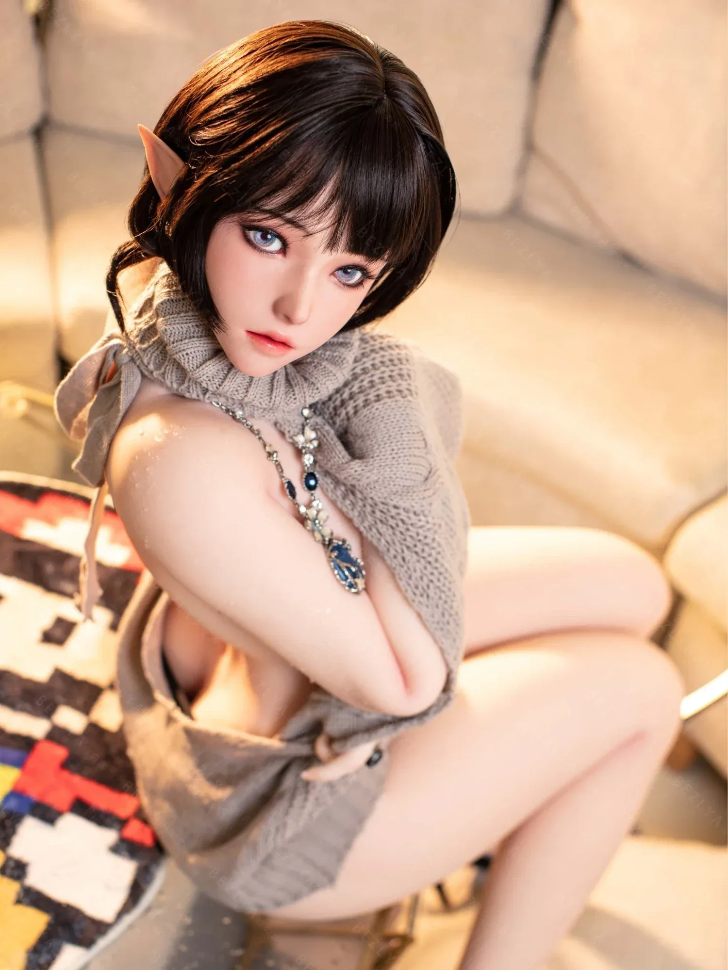 F7159-155Mcm(5.1ft)-40kg 2.0 G Cup Asian Robot Anime Silicone Head Chinese Sex Doll|Bezlya Doll view 5
