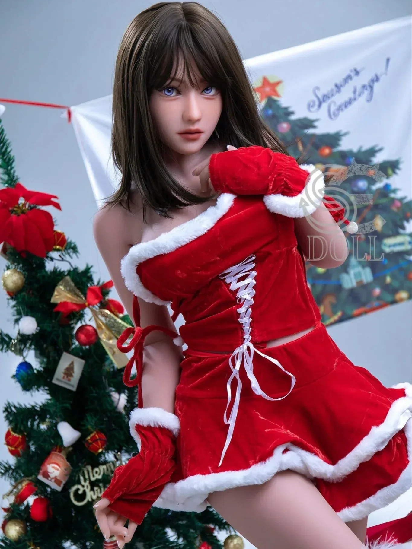 F866-153cm\/5ft-29.5kg Yuuka F Cup TPE Christmas Girl Japanese Thin Sex Doll | SE Doll view 9