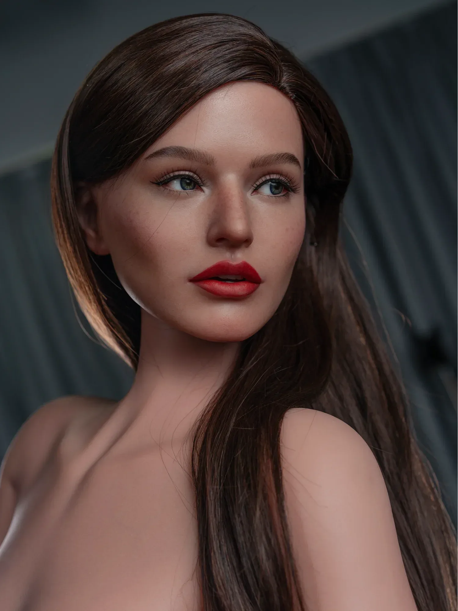 F5638—171cm\/35.6kg C cup Silicone Head (Movable Jaw) + SLE Body Silicone Celebrity Sex Doll | Zelex Doll view 5
