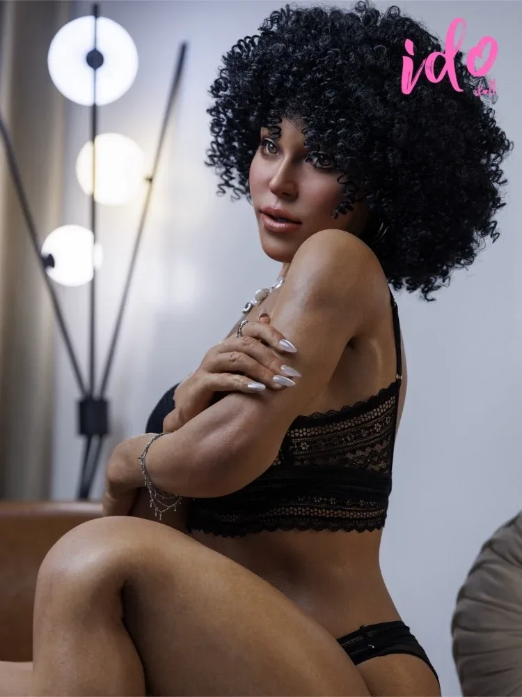 F7687—169cm\/5ft5-36kg C Cup ROS Silicone Black Sex Doll Weight Reduction | IDO Doll view 6