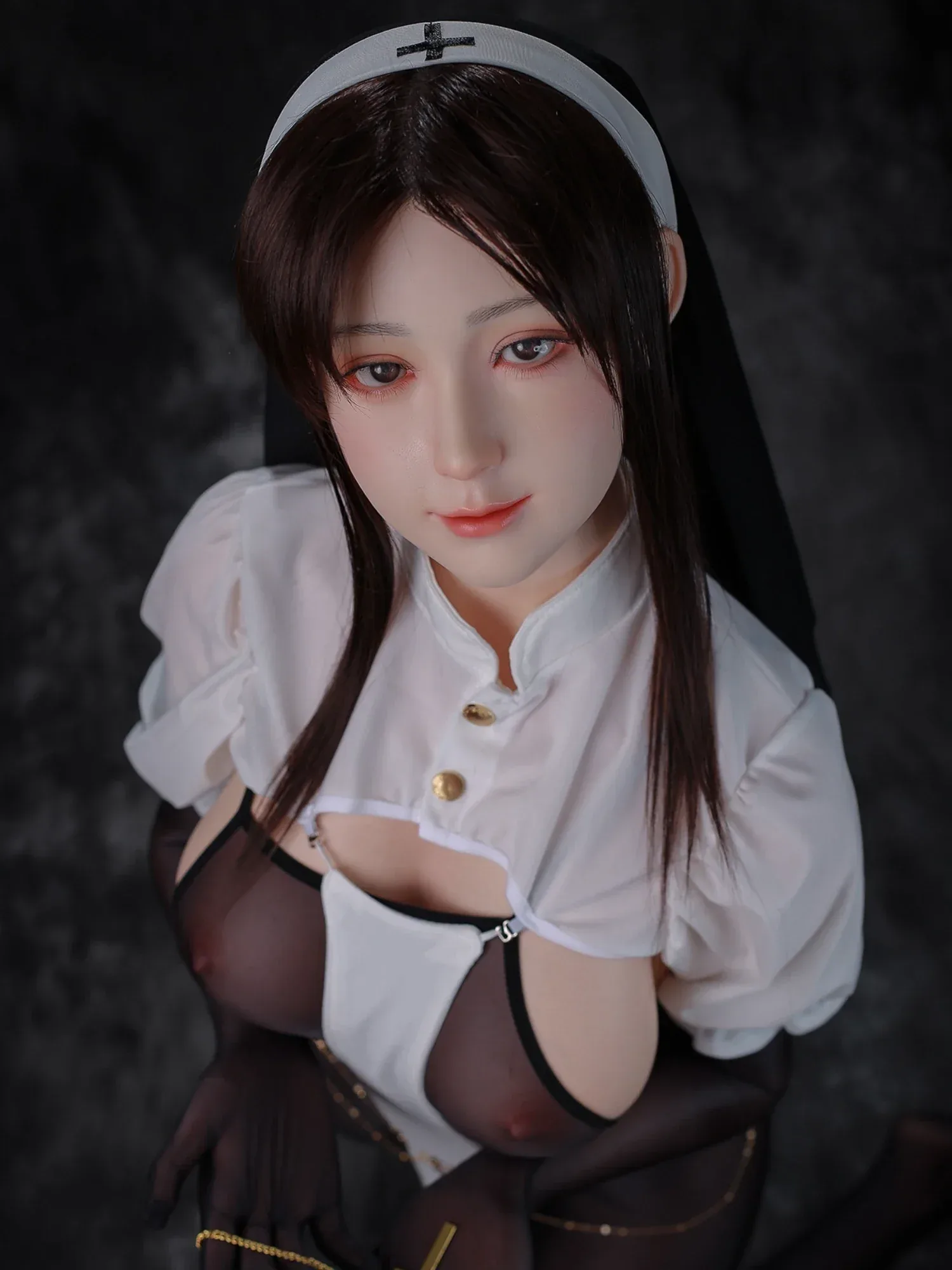 F2370—160cm\/31kg E Cup Kiko Black Hair Asian Silicone Chinese Sex Doll | Jiusheng Doll view 10