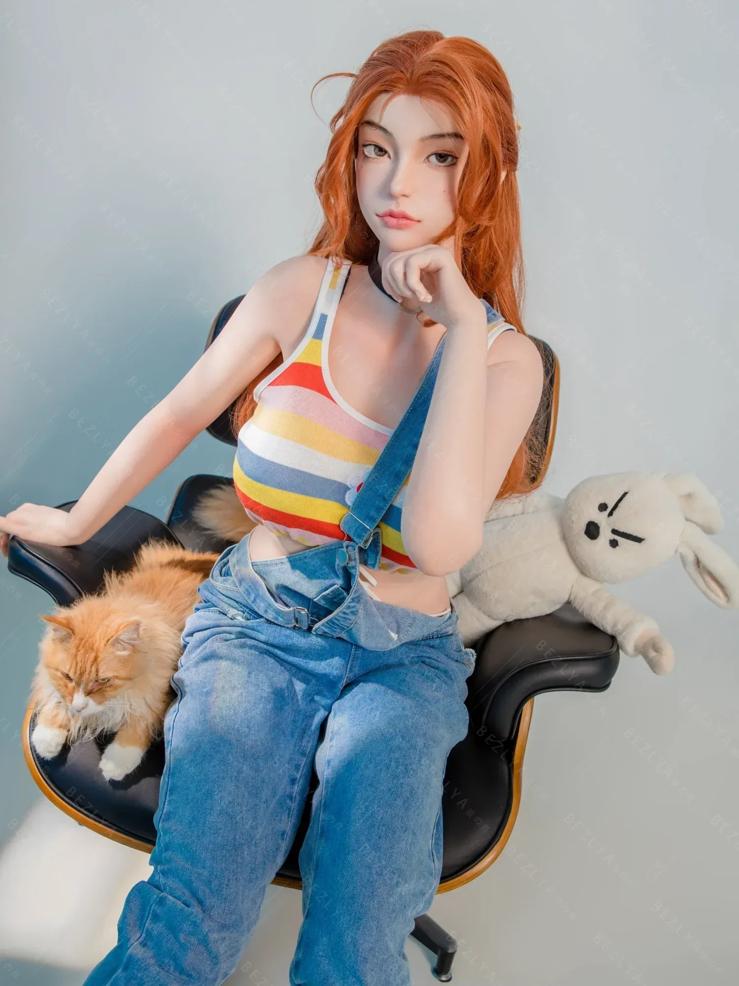 F7150-163cm(5.4ft)-35kg 2.1 B Cup Asian Real TPE body+silicon head small breast Chinese Sex Doll|Bezlya Doll view 1