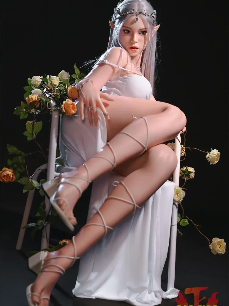 F8575-165cm-30kg C Cup Elf Cosplay Silicone Full Sex Doll | Top Fire Doll view 7
