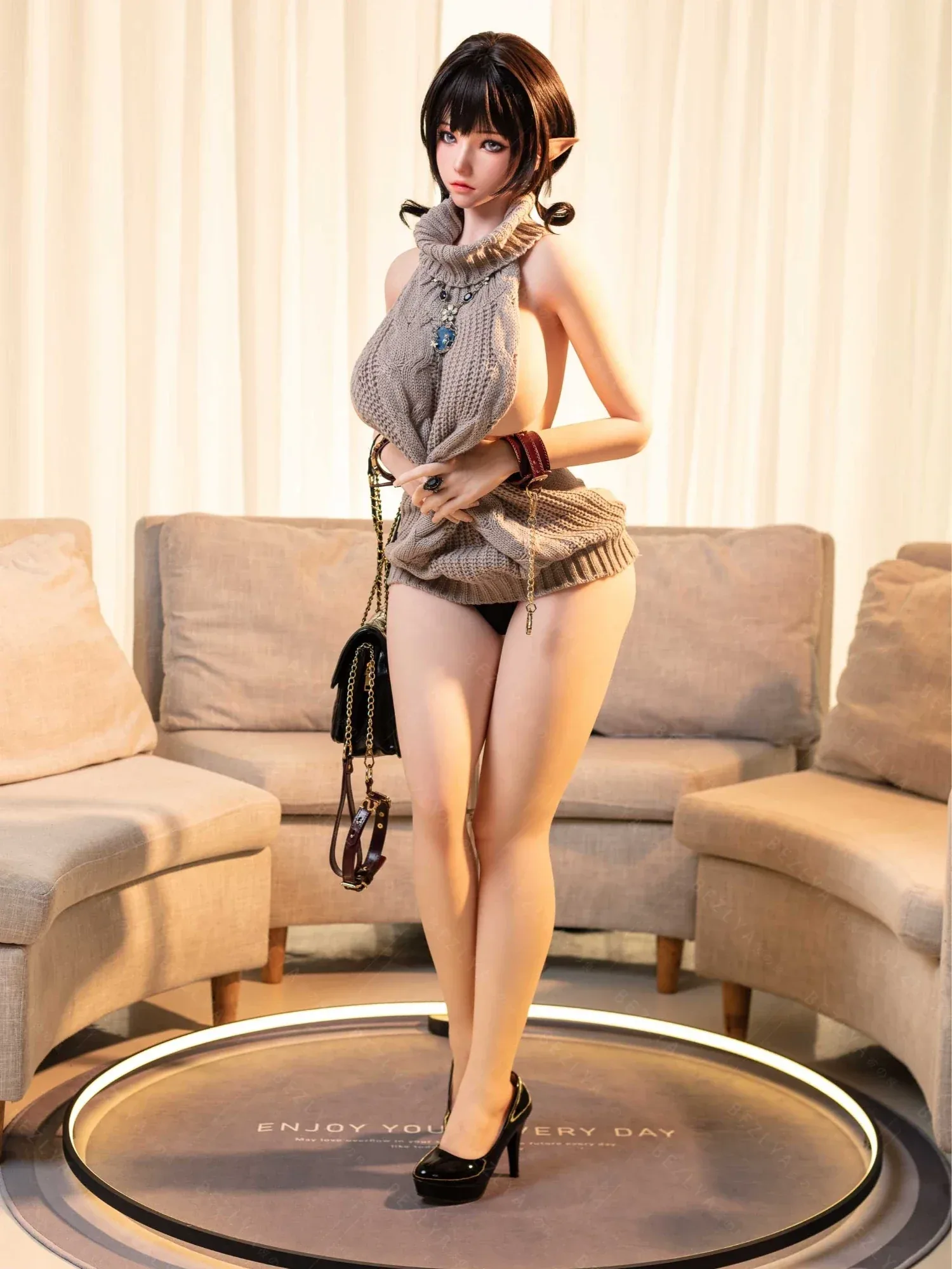 F7159-155Mcm(5.1ft)-40kg 2.0 G Cup Asian Robot Anime Silicone Head Chinese Sex Doll|Bezlya Doll view 10