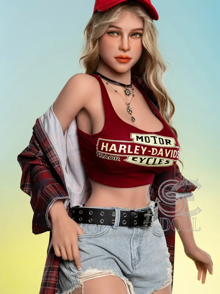 F2346- 161cm(5ft3)-35kg Hannah F Cup TPE Blonde European Sexy Girl Big Boobs Sex Doll | SE Doll