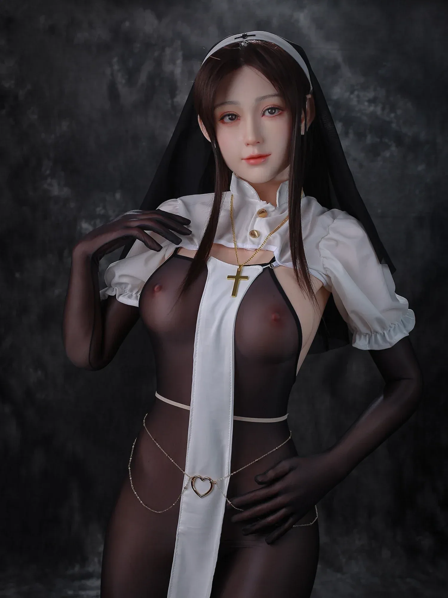 F2370—160cm\/31kg E Cup Kiko Black Hair Asian Silicone Chinese Sex Doll | Jiusheng Doll view 8