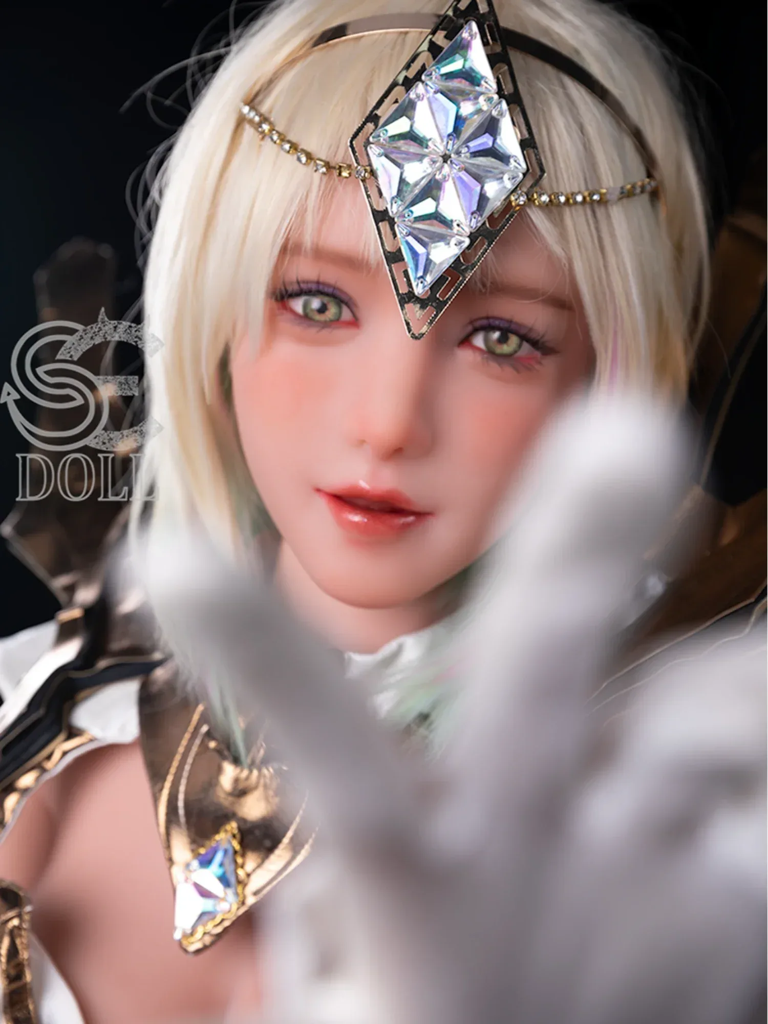 F3711-161cm(5.3ft)-35kg Angie F Cup TPE Sexy Asian Anime Fantasy Blonde Fairy Woman Love Doll|SE Doll view 12