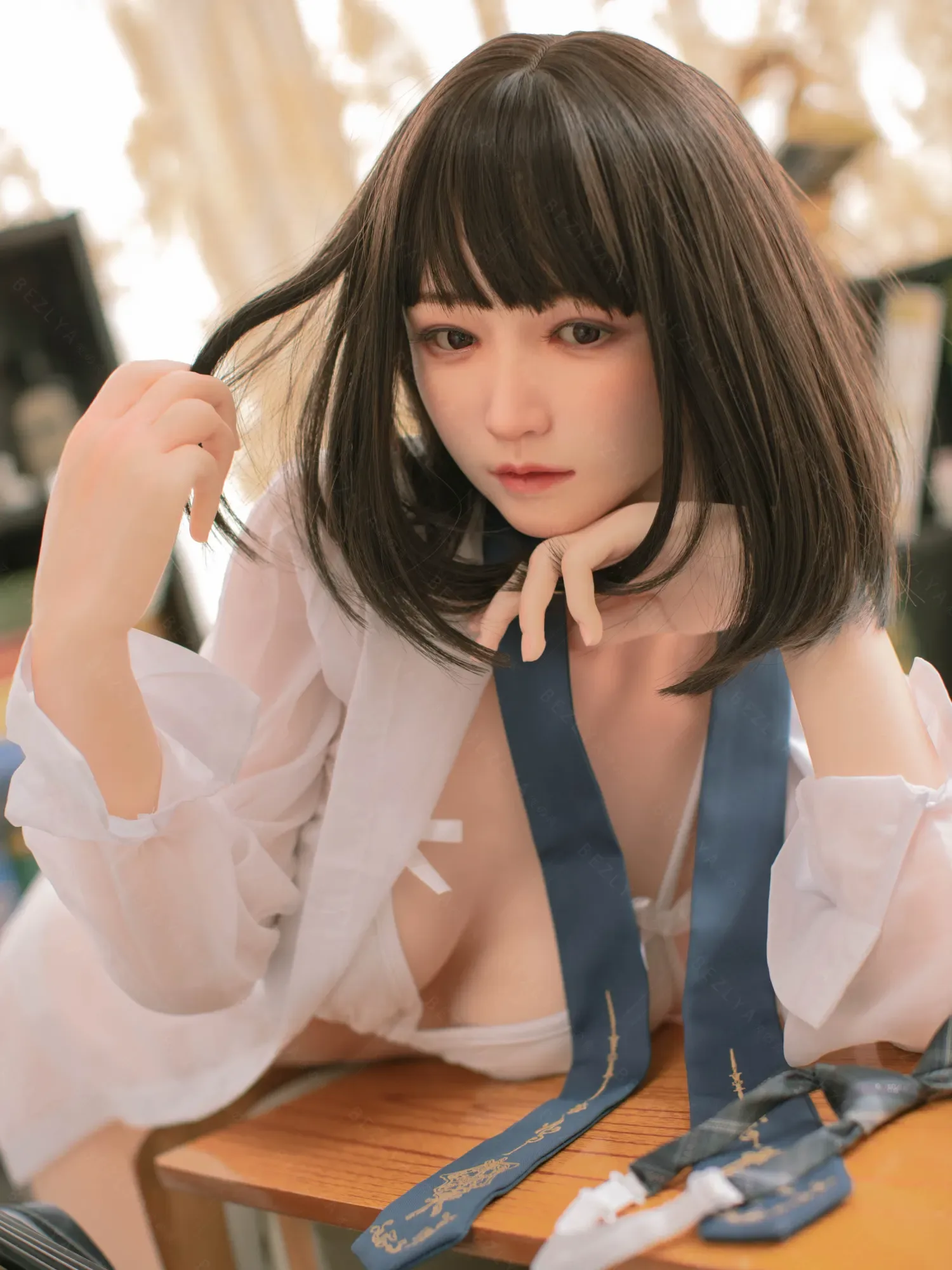 F4704-160cm(5.3ft)-34kg 2.1 B Cup Mini Asian Real Chinese Silicone Sex Doll|Bezlya Doll view 6