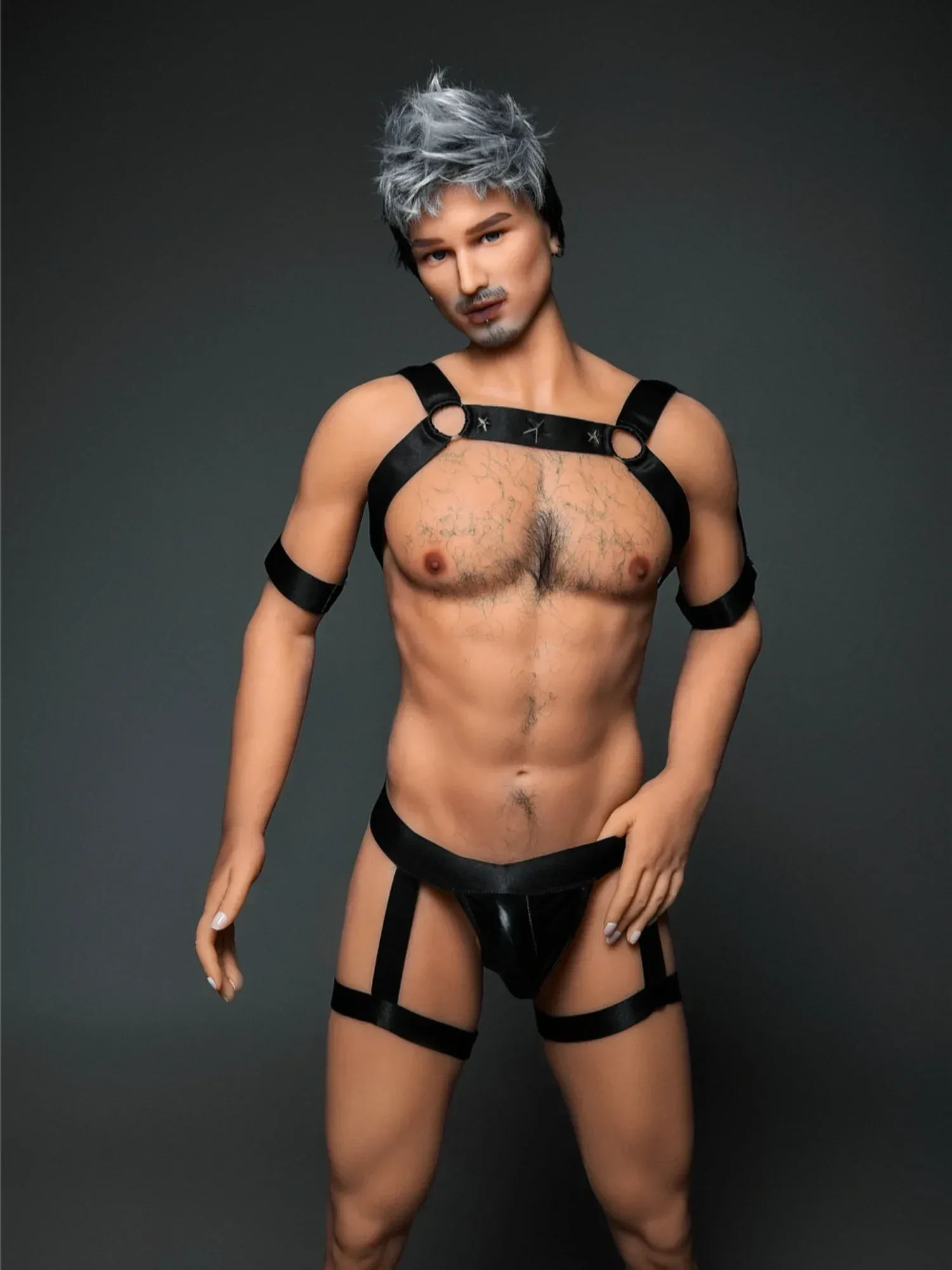 F4551-175cm\/5ft8-50kg Kevin Mature Power Guy TPE Male Sex Dolla- Irontech Doll view 5