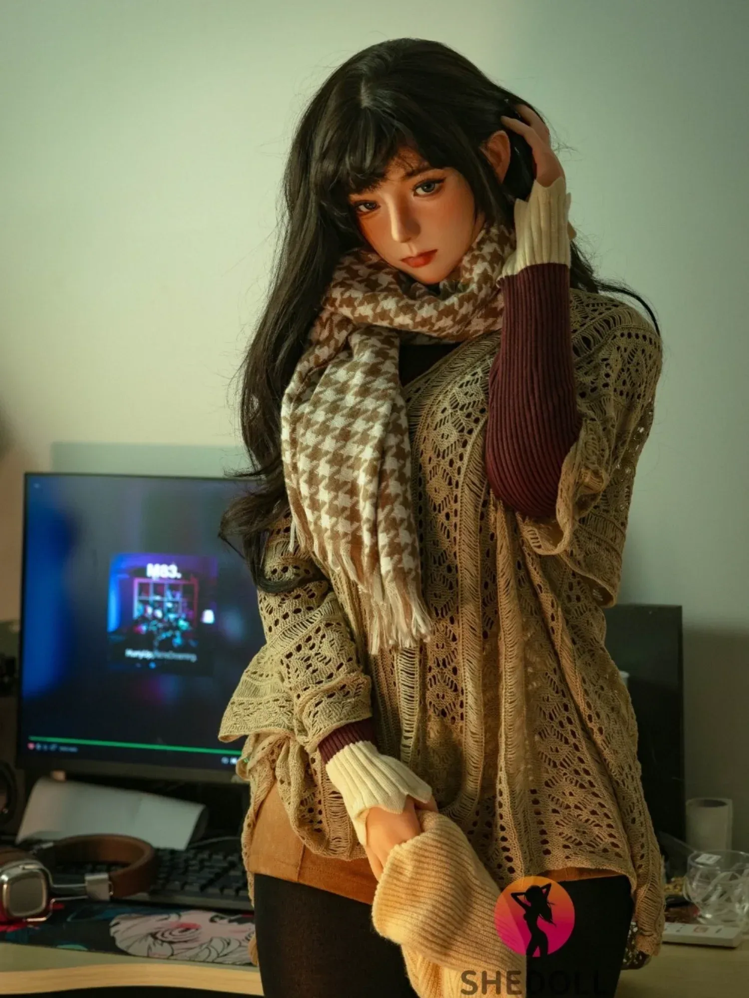 F6092—170cm\/5ft6-48kg E Cup Asian ROS Silicone Head TPE Body Sex Doll | SHEDOLL view 4
