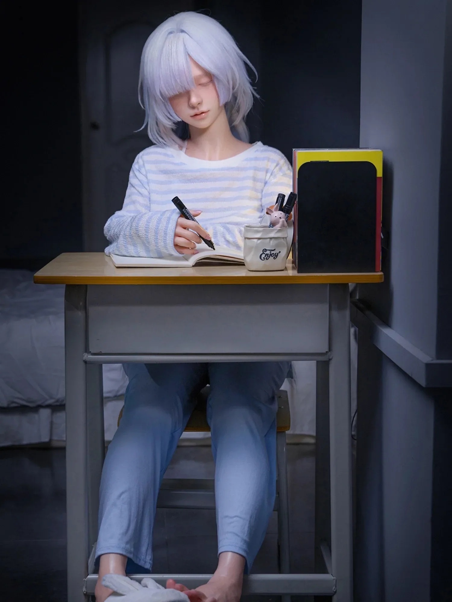 F6313—153cm\/5ft4-28kg B Cup Silicone Closed Eye Small Breasted Sex Doll | Firefly Diary MAX view 8