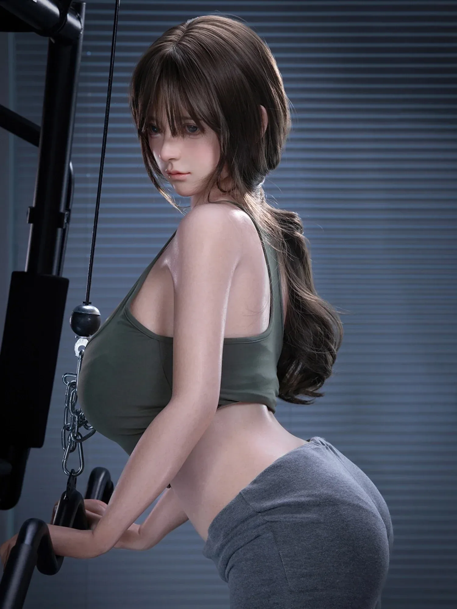 F6156—160cm\/5ft3-31.2kg E Cup Silicone Asian Sex Doll  | Firefly Diary Max view 12