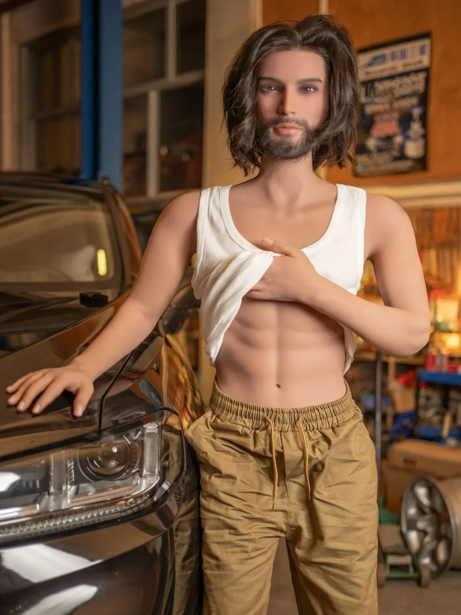 F6219-168cm(5.5ft)-37kg Realistic Male Sex Doll with Silicone Head - Rui Mei view 8
