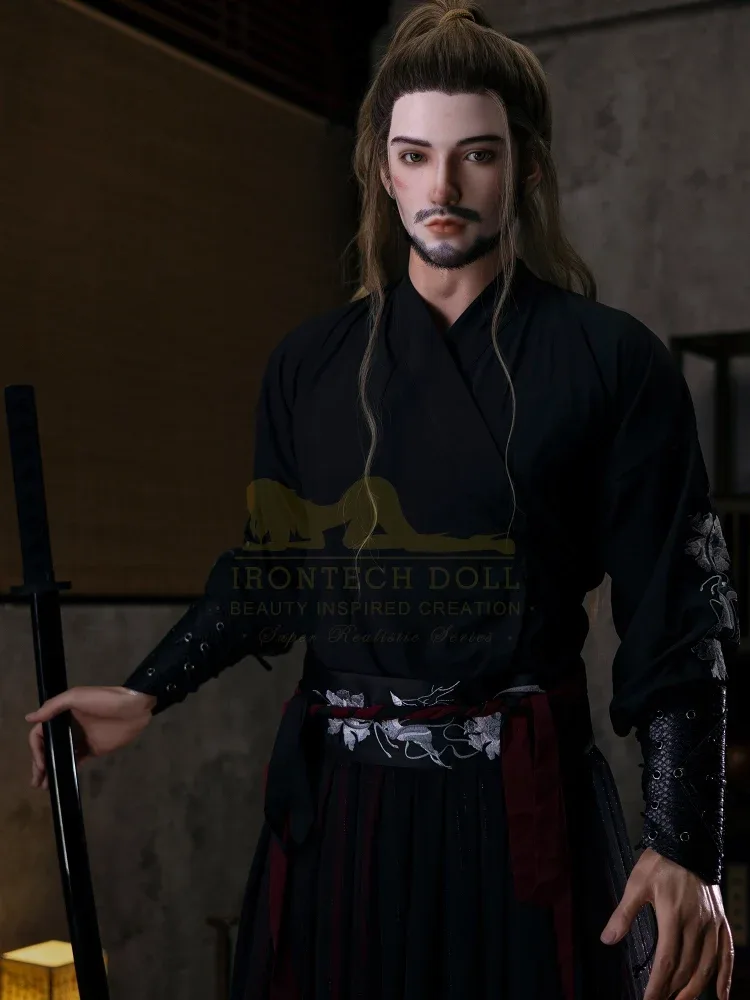 F2377-176cm\/5ft9-40kg Silicone Kung Fu Hero Lifelike Male Sex Doll | Irontech Doll view 7