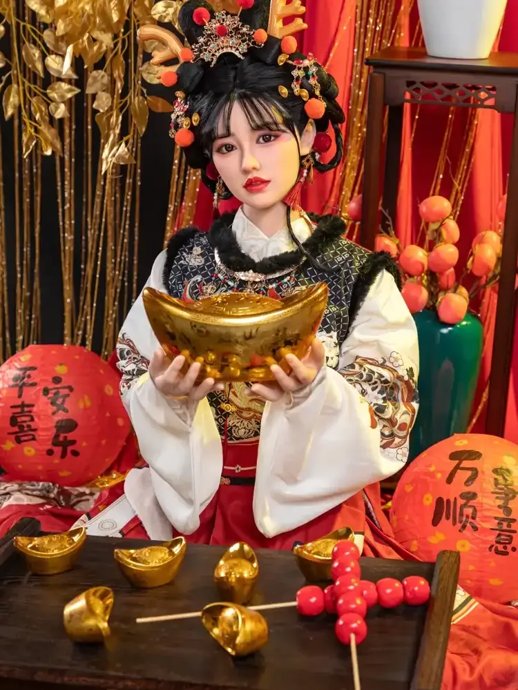 F2281-169cm\/5ft5(36kg) C Cup Wushi Happy Year theme Silicone Chinese Sex Doll｜Starpery Doll view 12